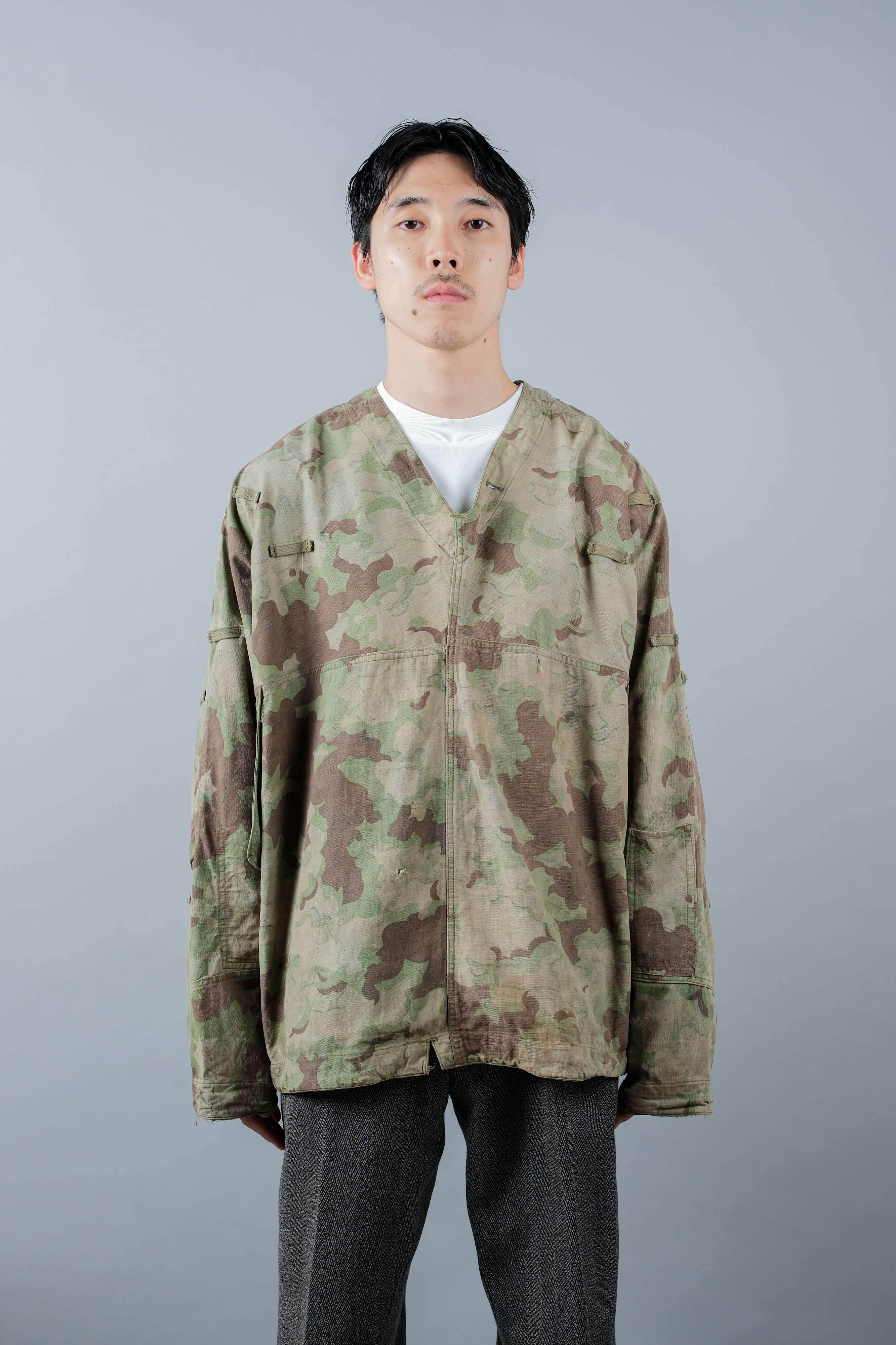 [~ 50's] Czechoslovakian Army Clouds Camouflage Reversible Smock "Modified"