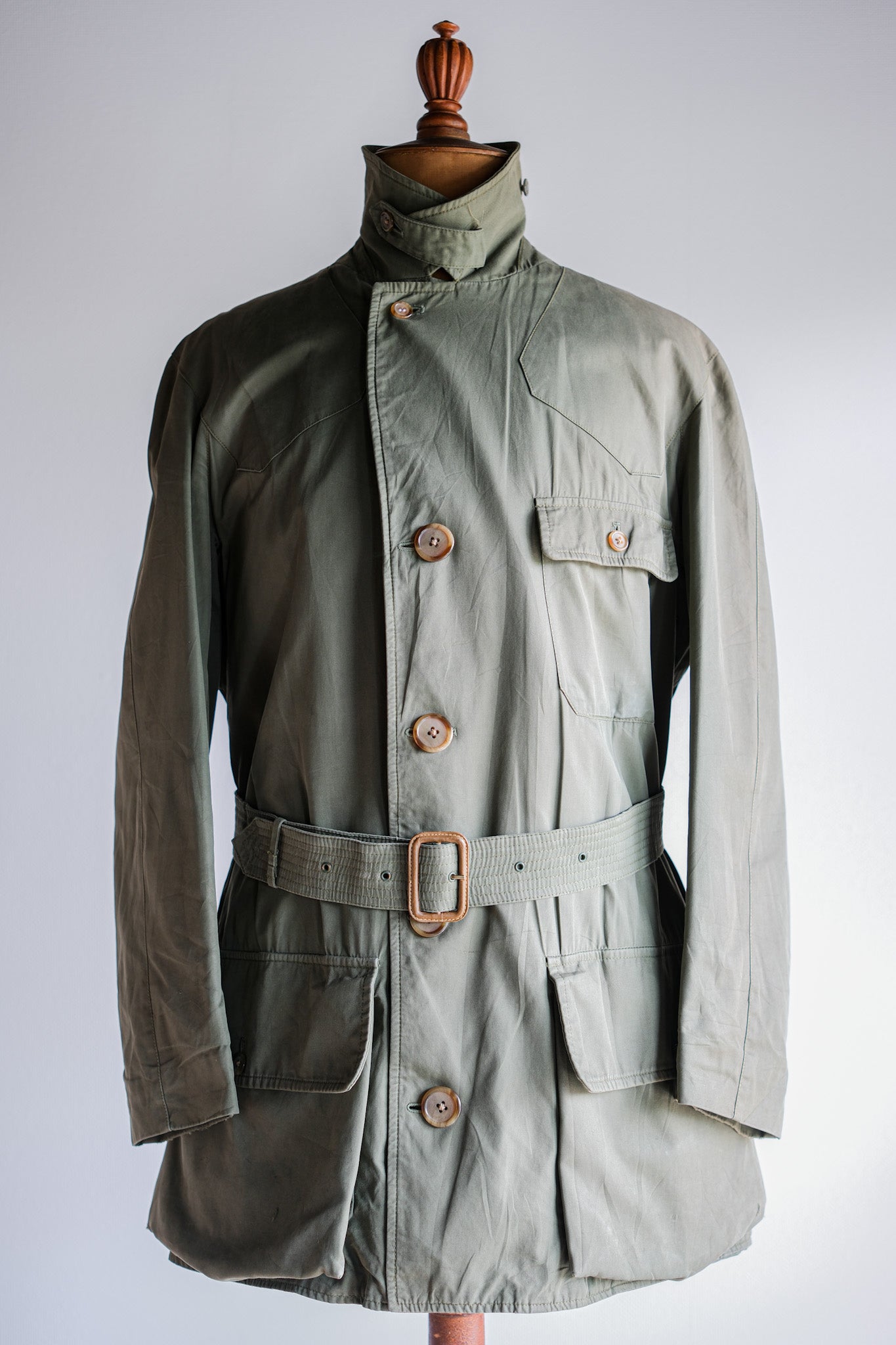 [~ 60's] Vintage Grenfell Shooter Veste Taille.40 "Mountain Tag"