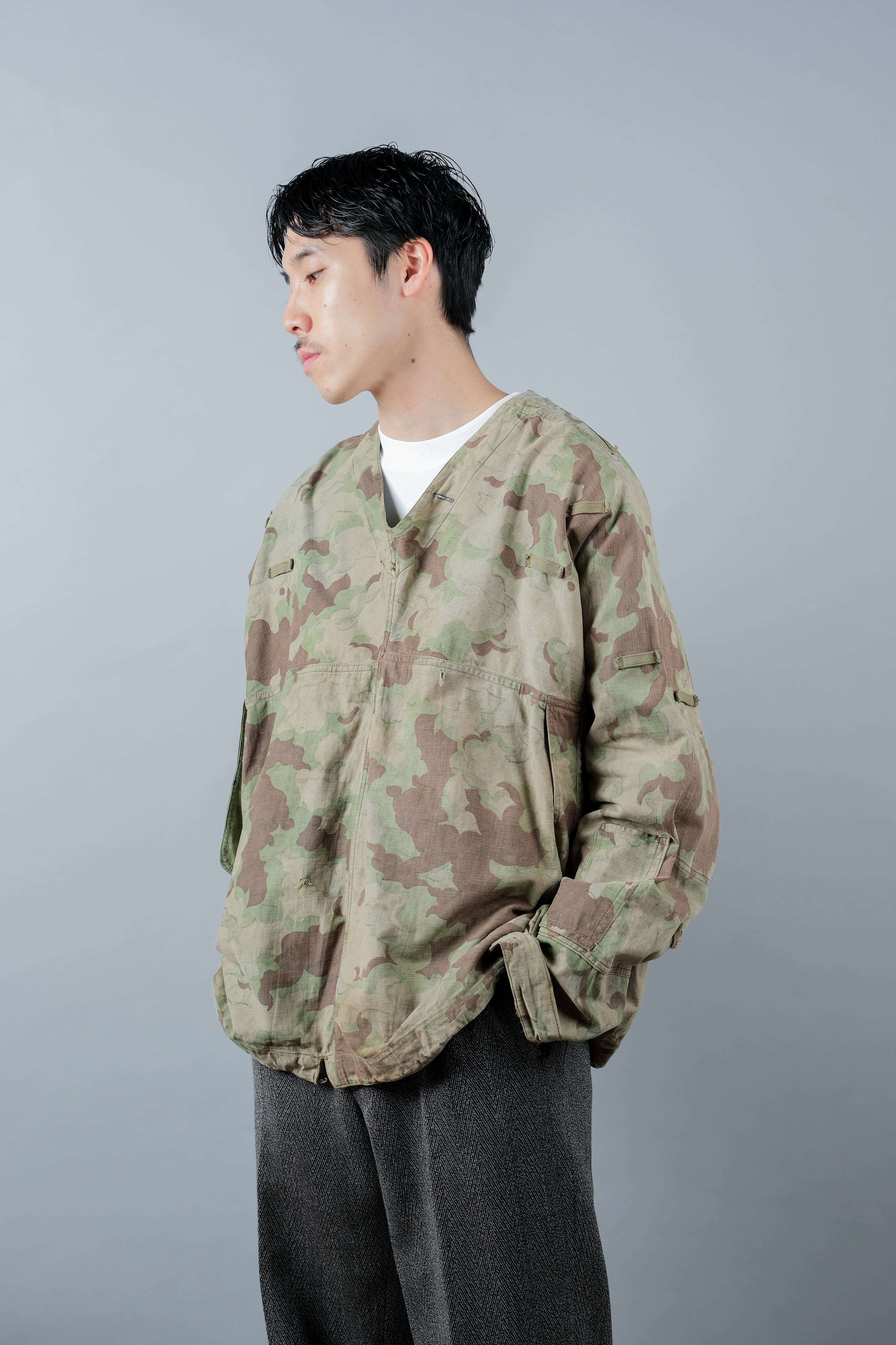 [~ 50's] Czechoslovakian Army Clouds Camouflage Reversible Smock "Modified"