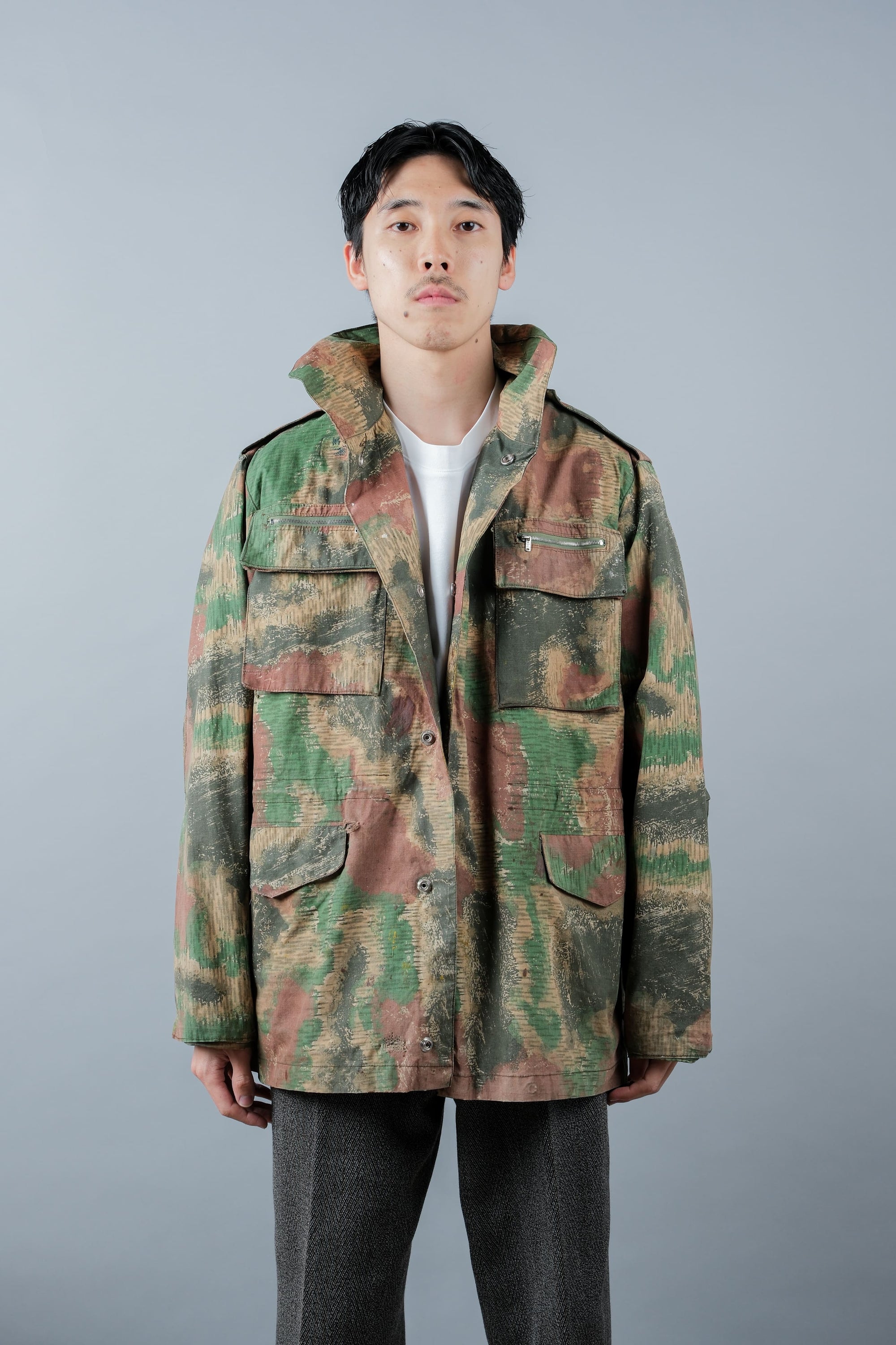 ［~60's］Czechoslovakian Army Sumpfmuster Pattern Camouflage Field Jacket "Localmade"