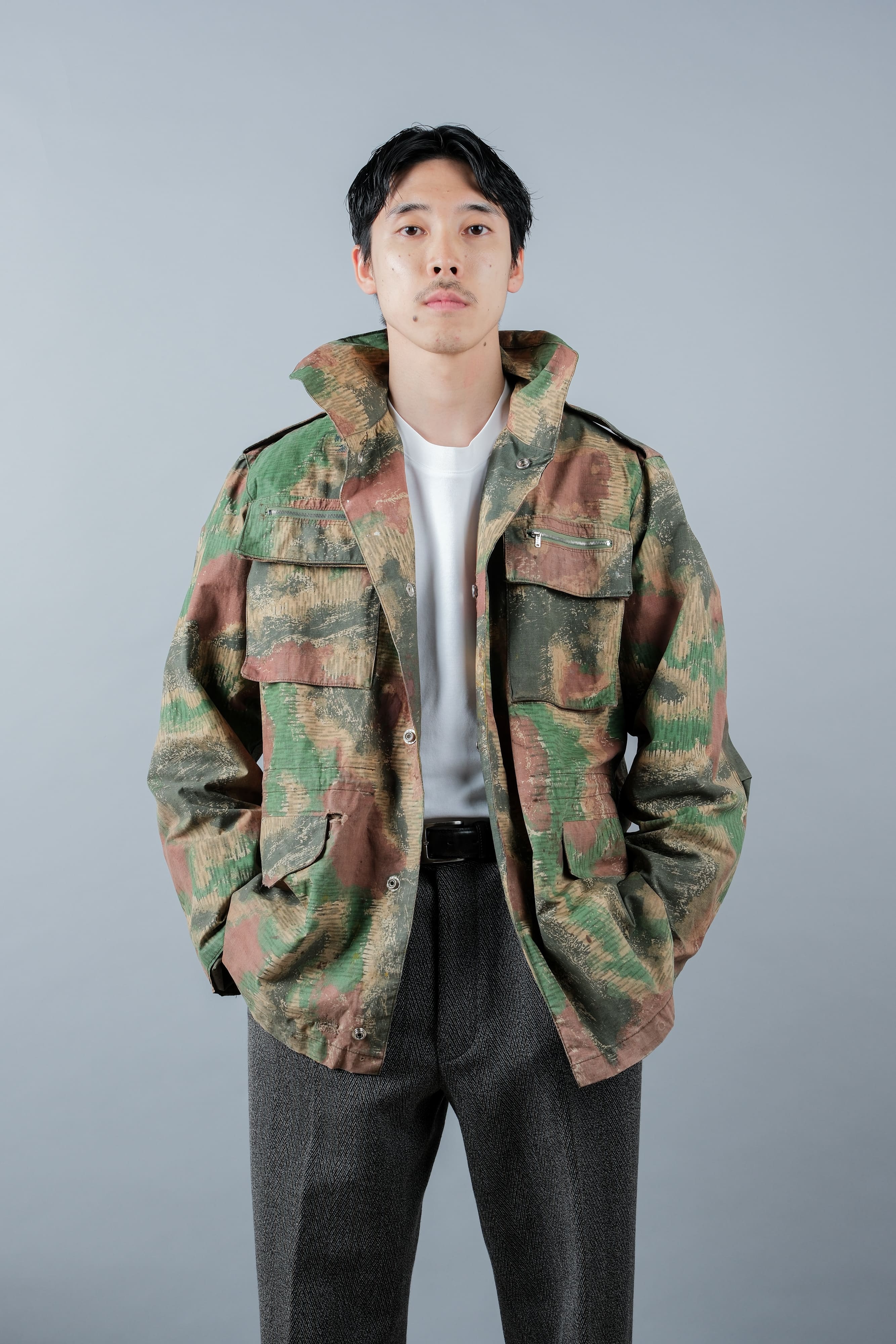 [~ 60's] Czechoslovakian Army Sumpfmster Pattern Camouflage Field Jacket "Localmade"