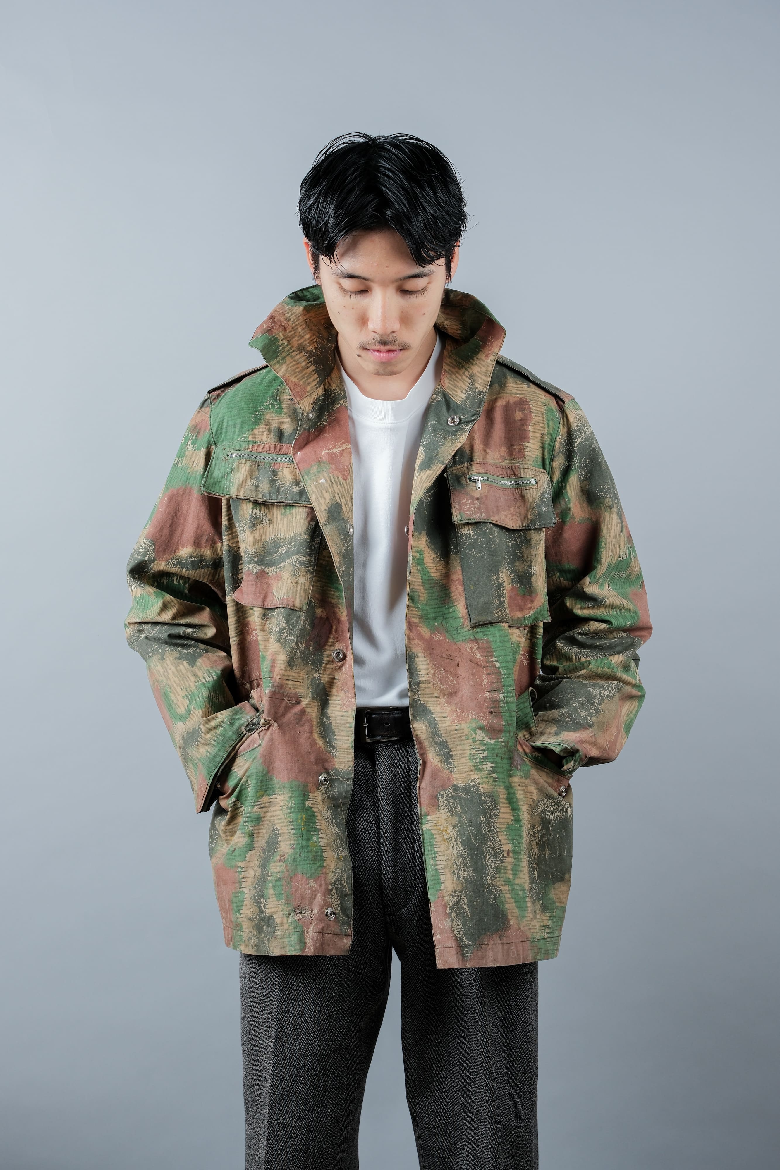 [~ 60's] Czechoslovakian Army Sumpfmster Pattern Camouflage Field Jacket "Localmade"