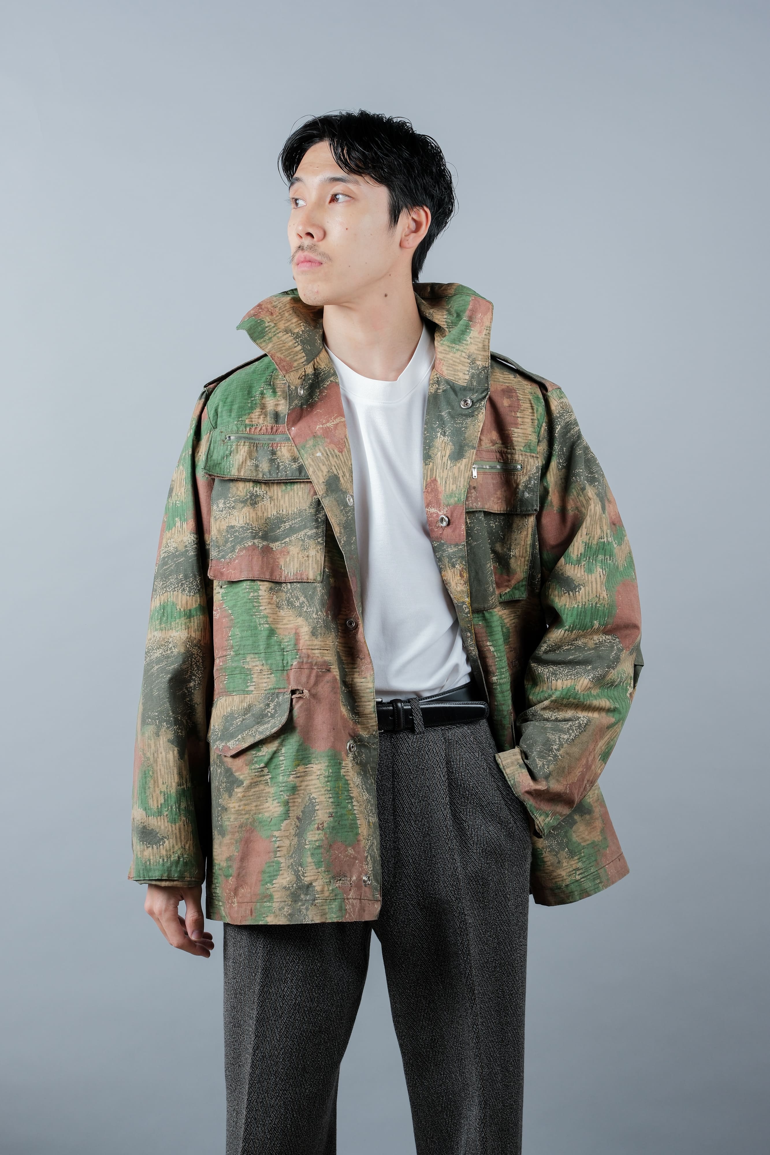 [~ 60's] Czechoslovakian Army Sumpfmster Pattern Camouflage Field Jacket "Localmade"