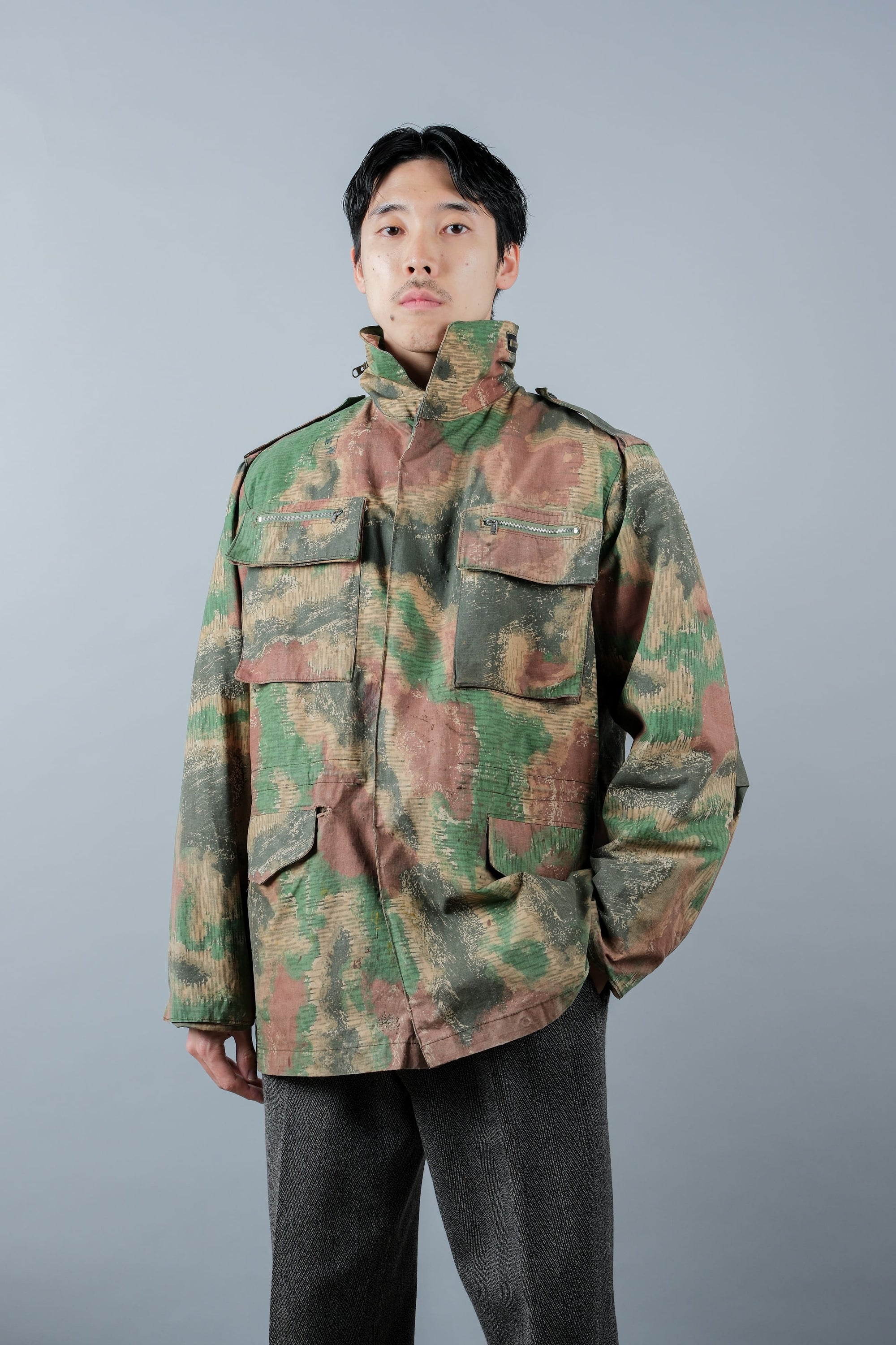 ［~60's］Czechoslovakian Army Sumpfmuster Pattern Camouflage Field Jacket "Localmade"