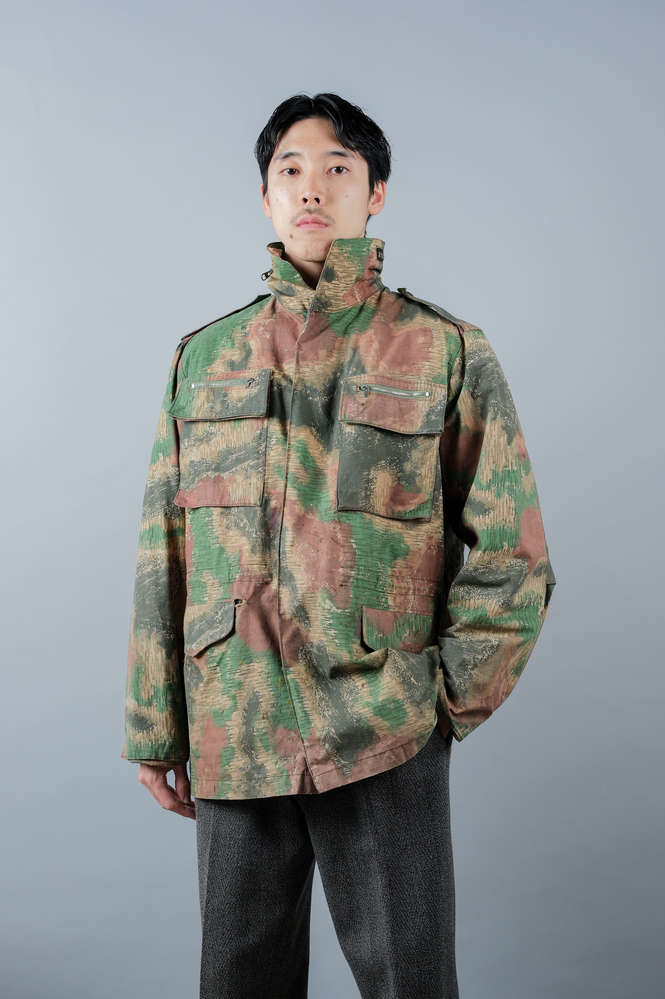 [~ 60's] Czechoslovakian Army Sumpfmster Pattern Camouflage Field Jacket "Localmade"