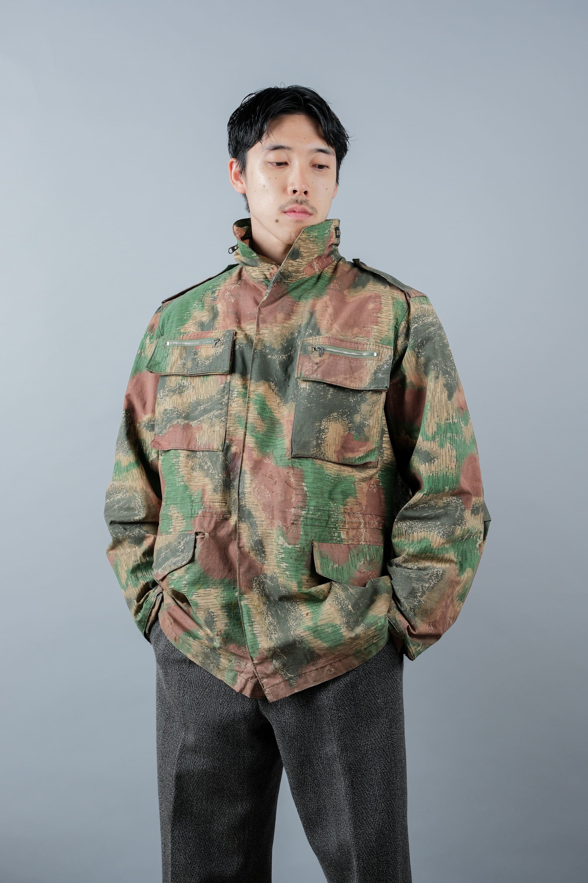 ［~60's］Czechoslovakian Army Sumpfmuster Pattern Camouflage Field Jacket "Localmade"