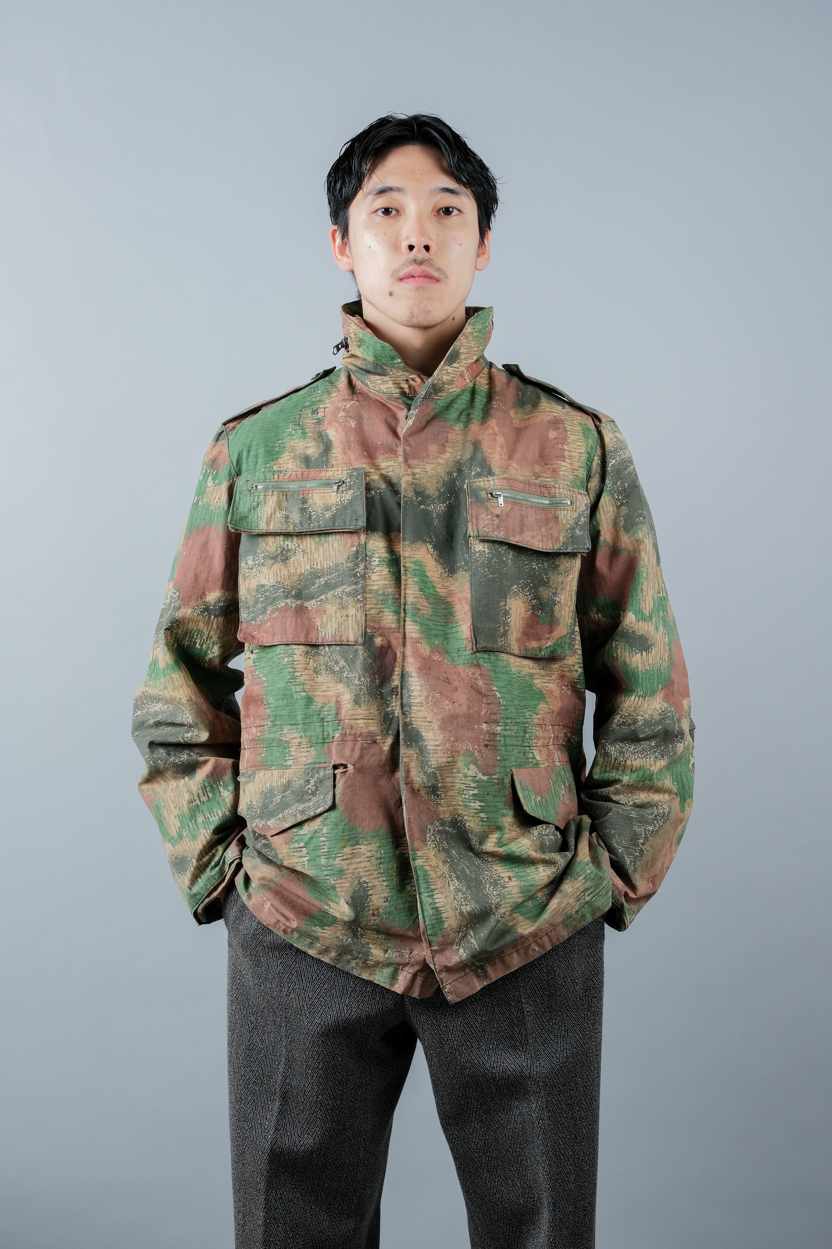 [~ 60's] Czechoslovakian Army Sumpfmster Pattern Camouflage Field Jacket "Localmade"