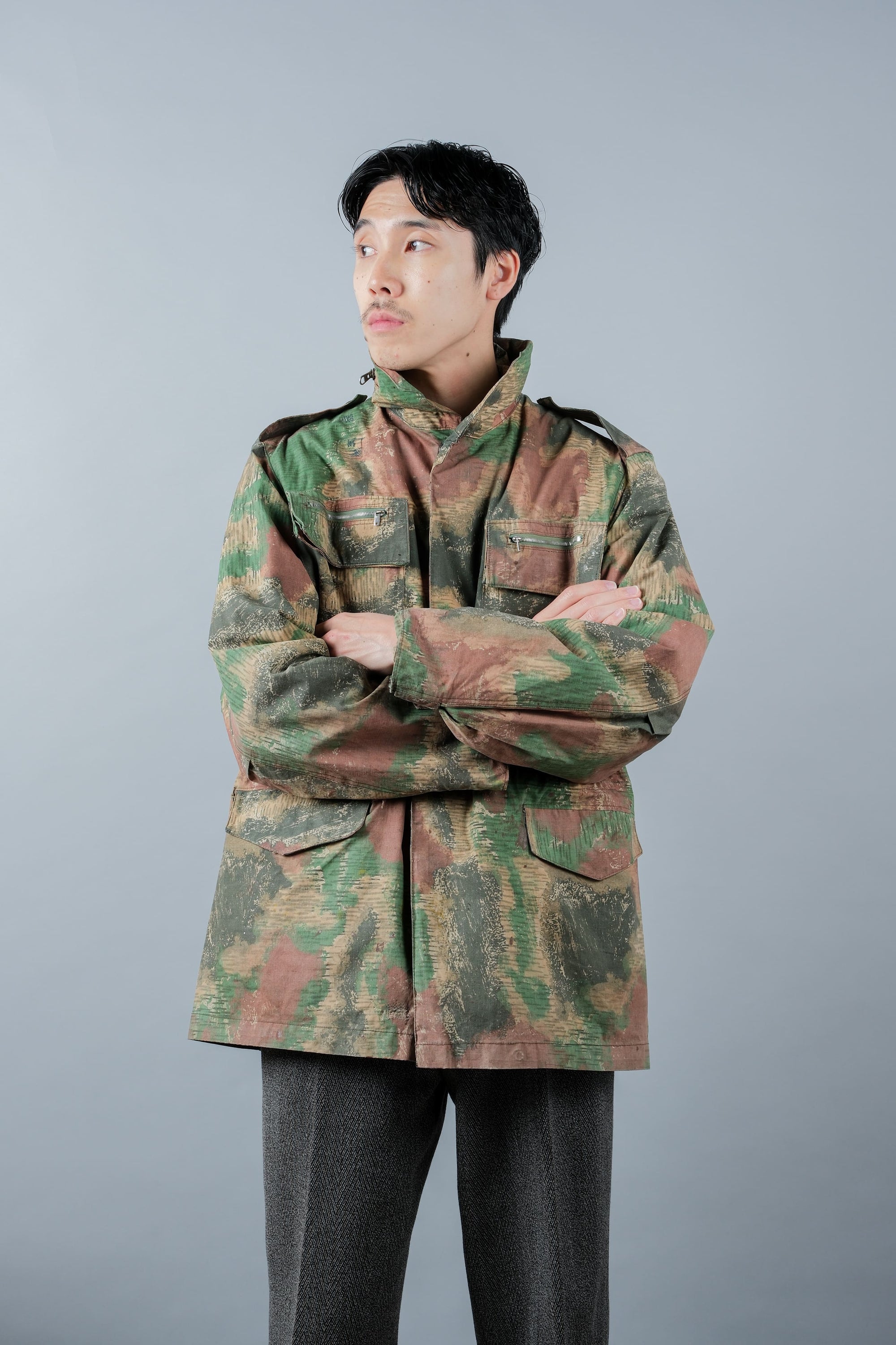 ［~60's］Czechoslovakian Army Sumpfmuster Pattern Camouflage Field Jacket "Localmade"