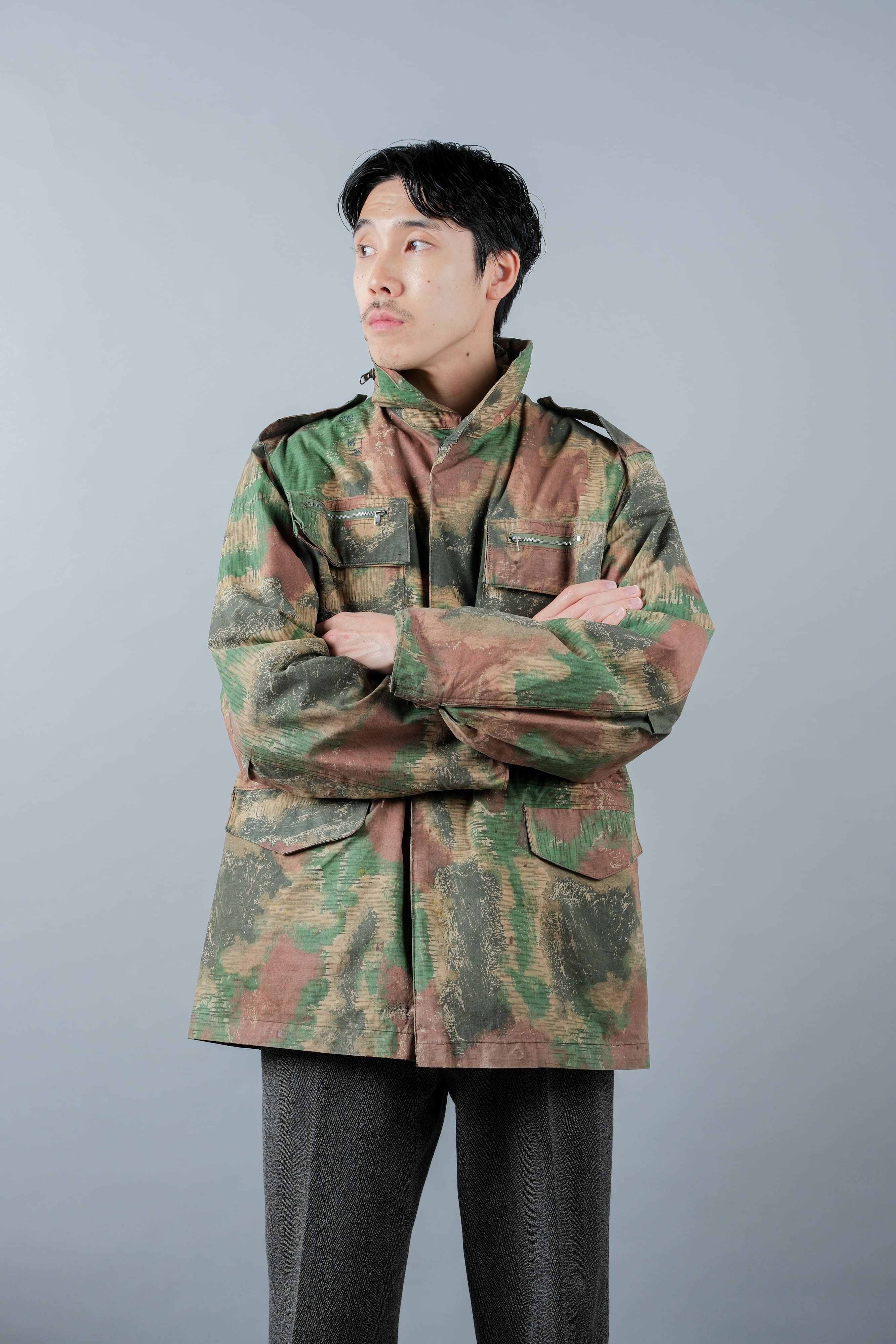 [~ 60's] Czechoslovakian Army Sumpfmster Pattern Camouflage Field Jacket "Localmade"