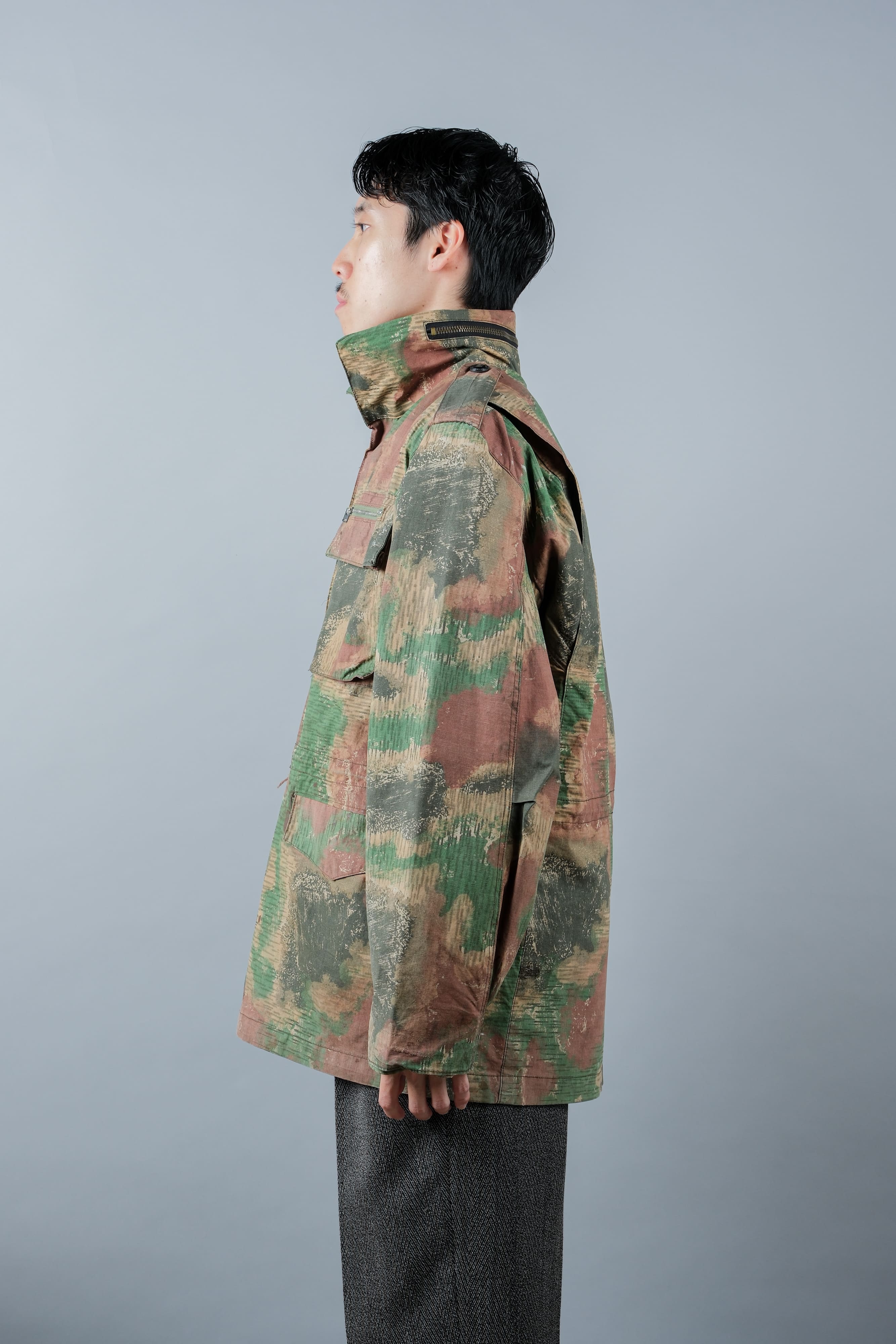 [~ 60's] Czechoslovakian Army Sumpfmster Pattern Camouflage Field Jacket "Localmade"