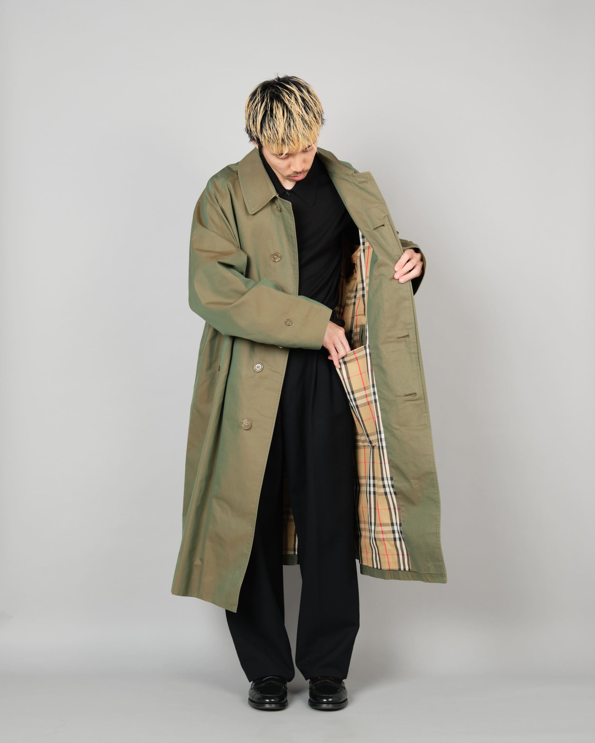 【~80's】Vintage Burberrys Single Raglan Balmacaan Coat C100 Size.50RL "TAMAMUSHI"