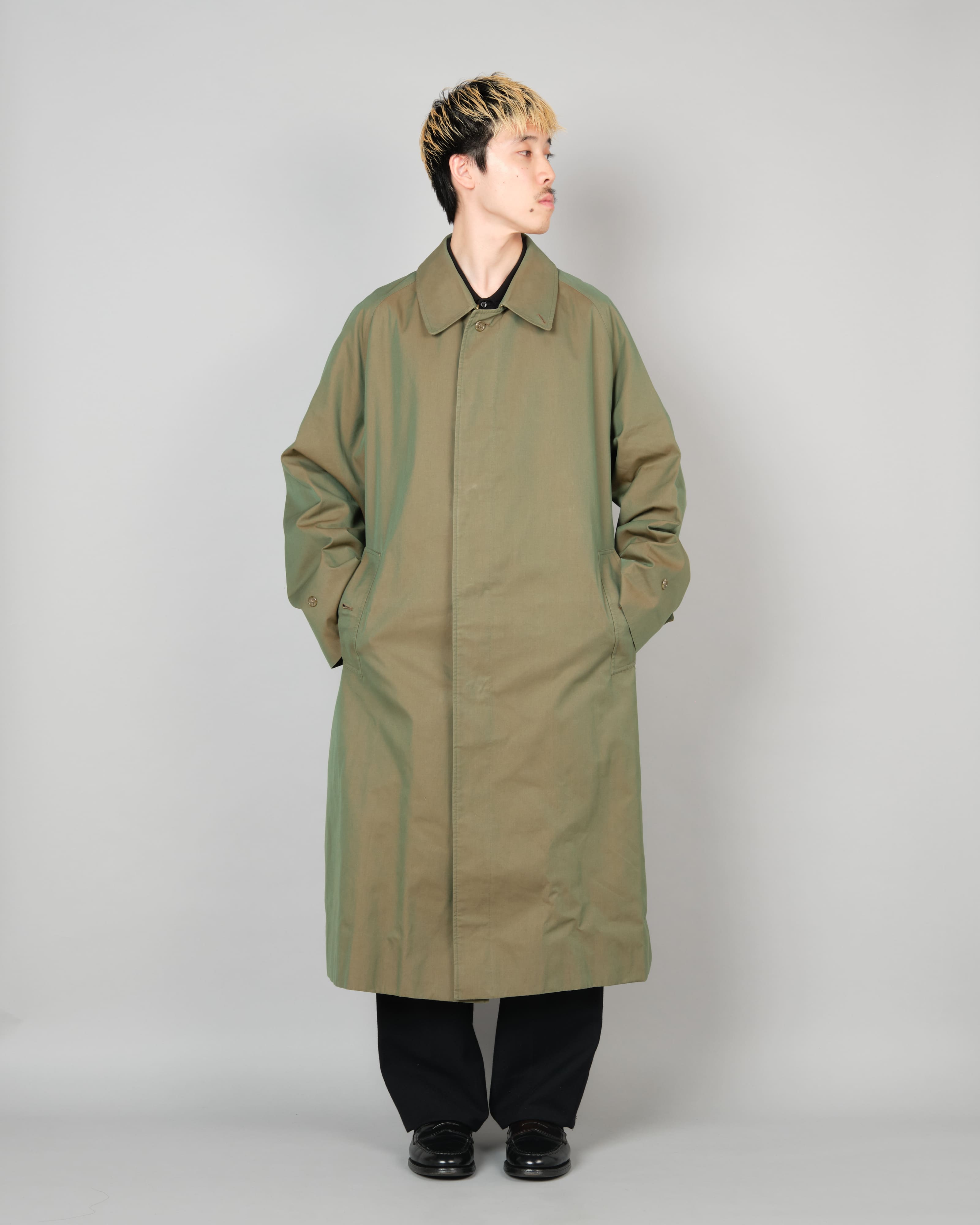【~80's】Vintage Burberrys Single Raglan Balmacaan Coat C100 Size.50RL "TAMAMUSHI"
