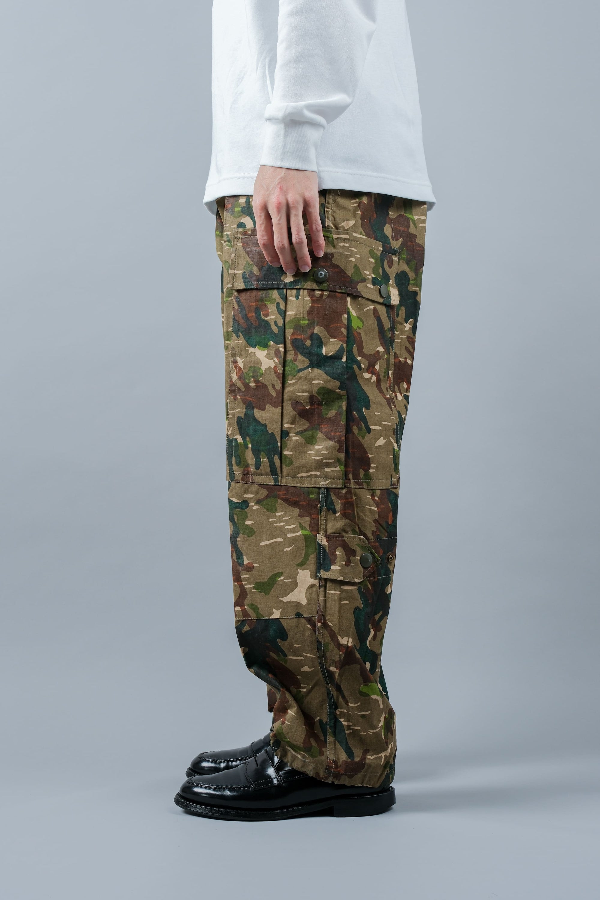 ［~60's］Spanish Army Brown Amoeba Camouflage Paratrooper Trousers Size.2
