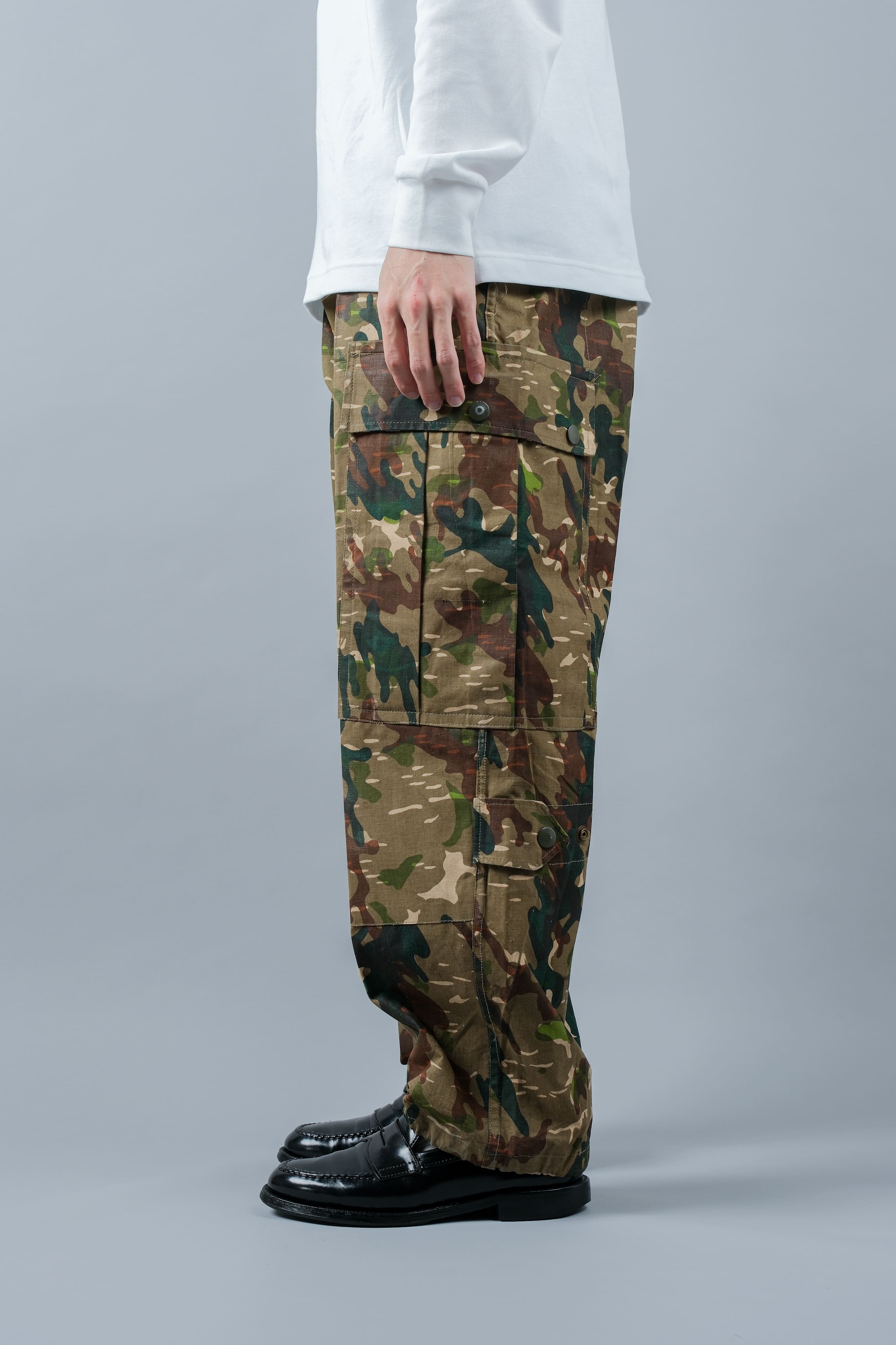 [~ 60's] Armée espagnole AMOEBA MOEBA Camouflage Paratrooper Taille des pantalons.2