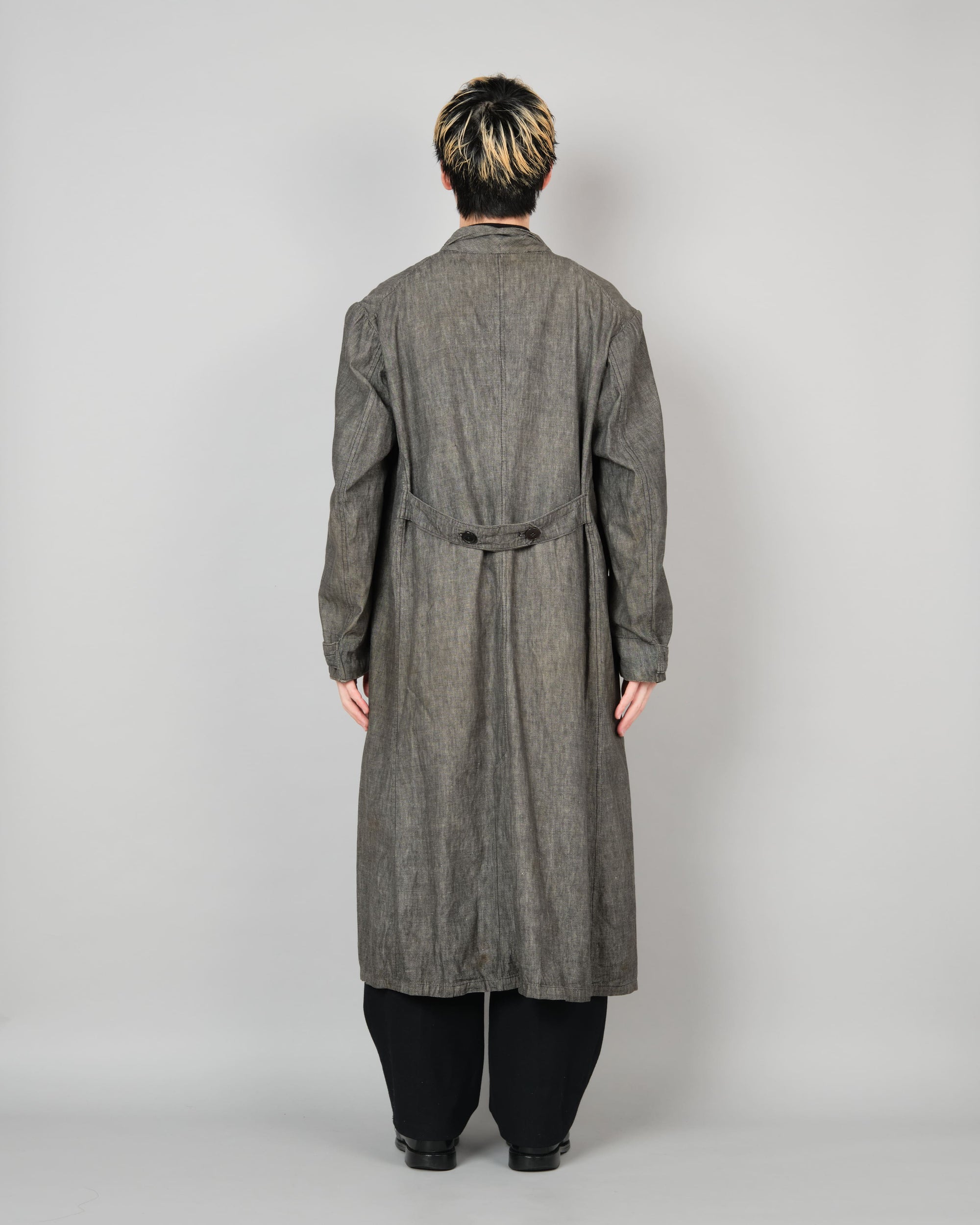 ［~50’s］French Vintage Metis Black Chambray Atelier Coat