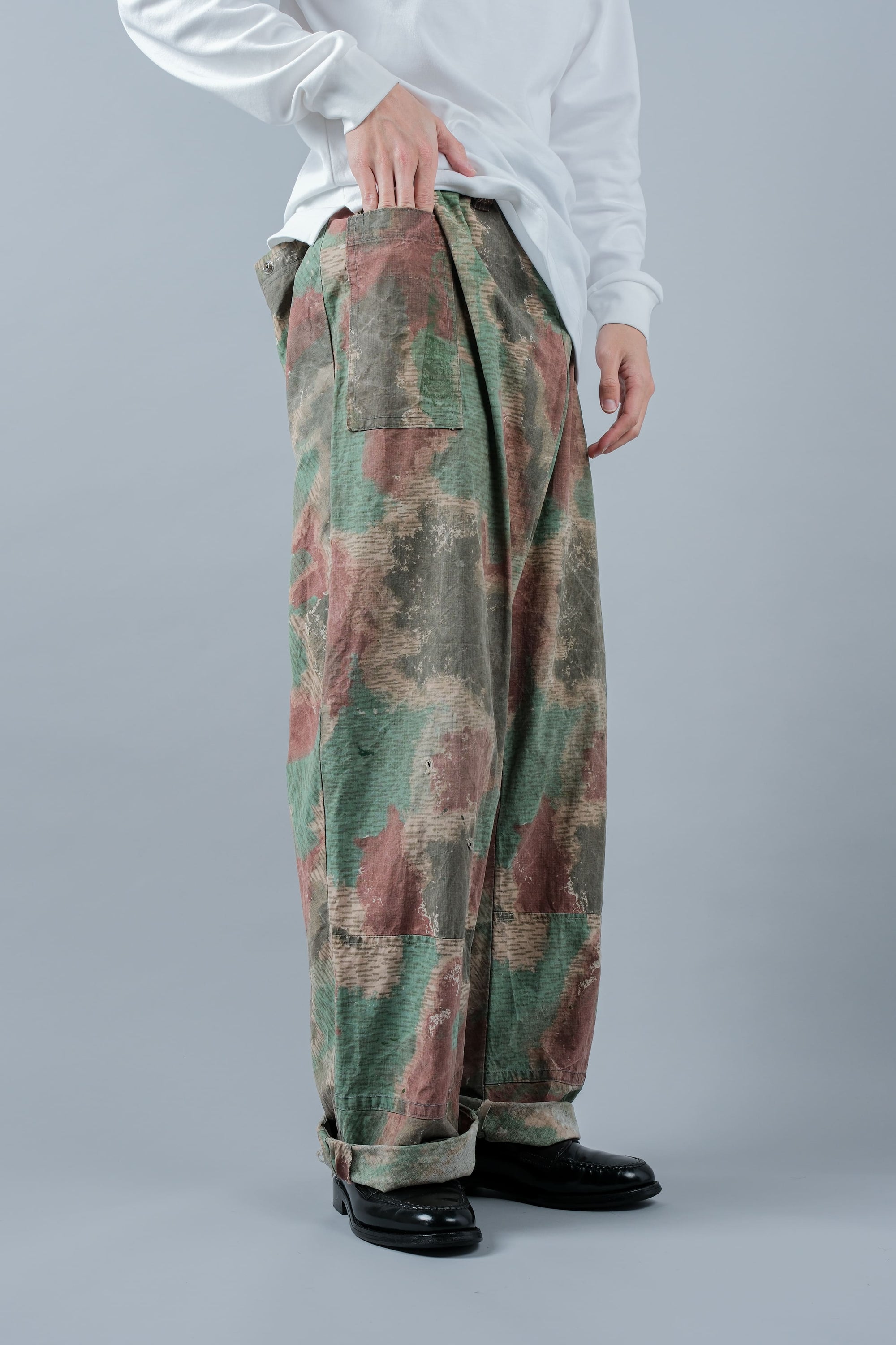 【~60's】Czechoslovakian Army Sumpfmuster Pattern Camouflage Trousers "Localmade"