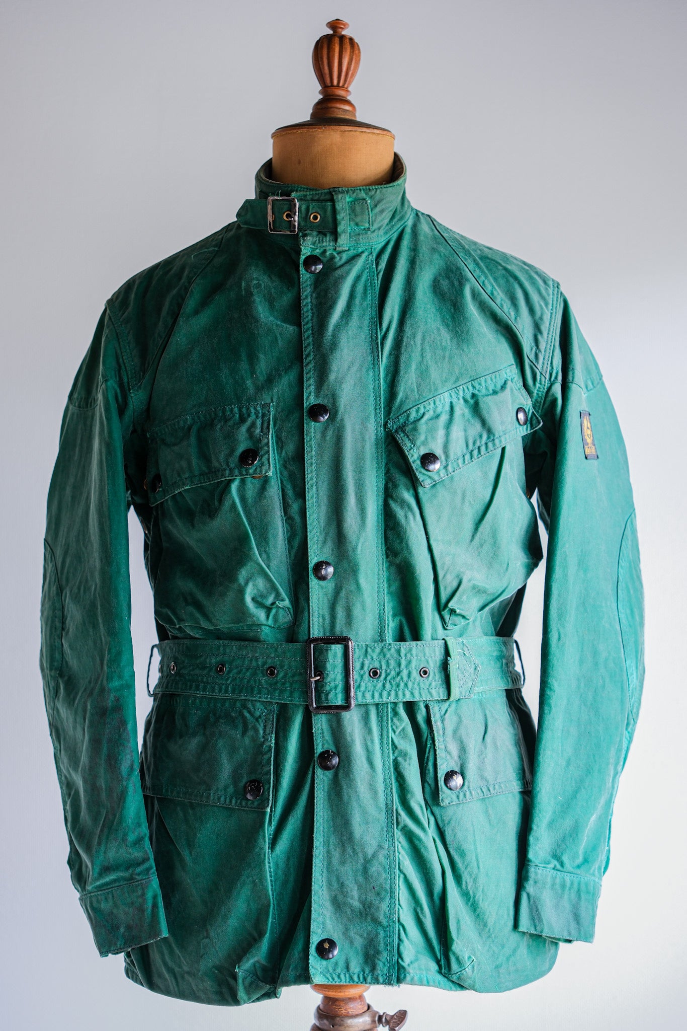 [~ 60's] Vintage Belstaff Green cire de la veste.38 "Master"