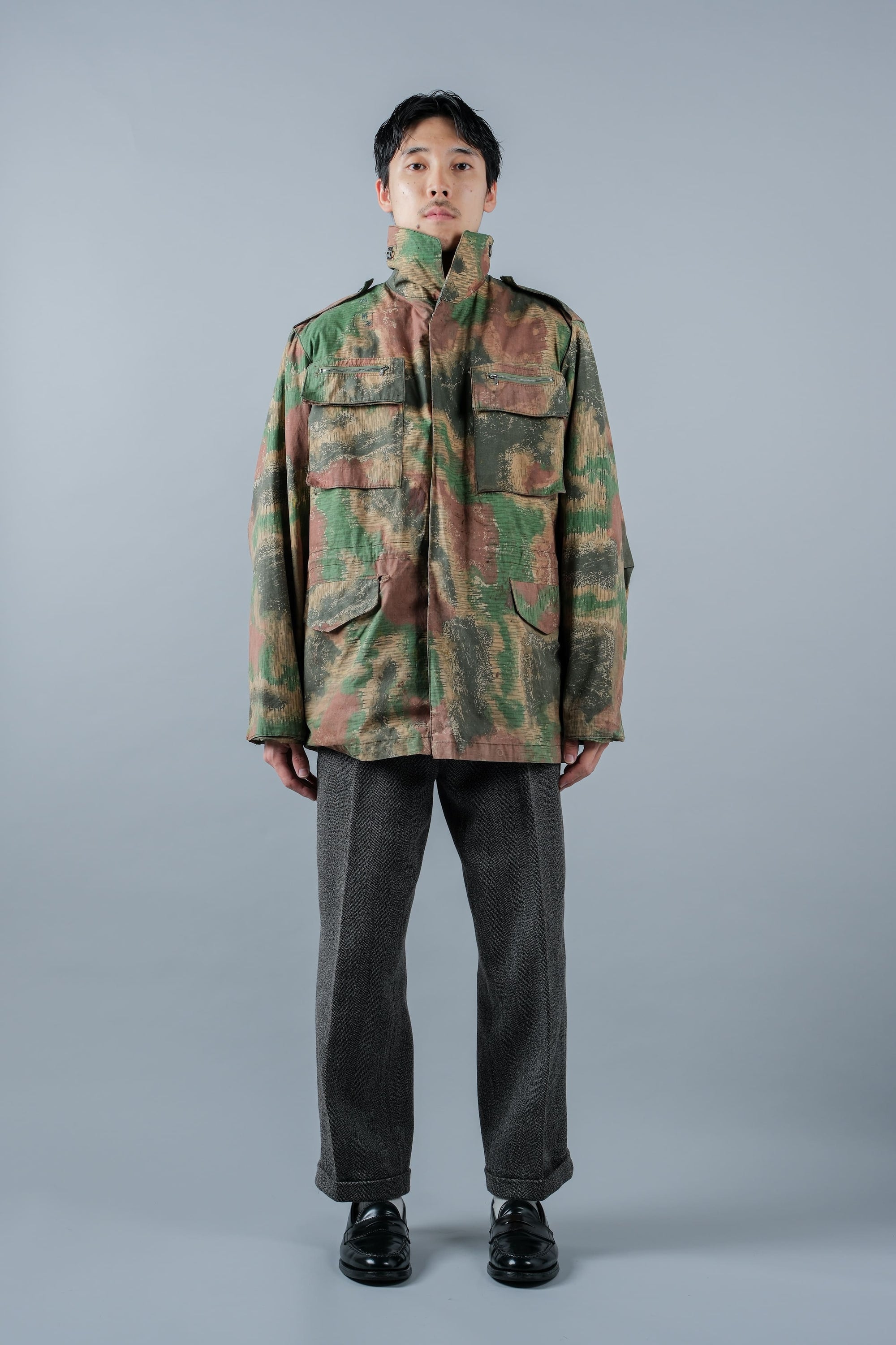 ［~60's］Czechoslovakian Army Sumpfmuster Pattern Camouflage Field Jacket "Localmade"