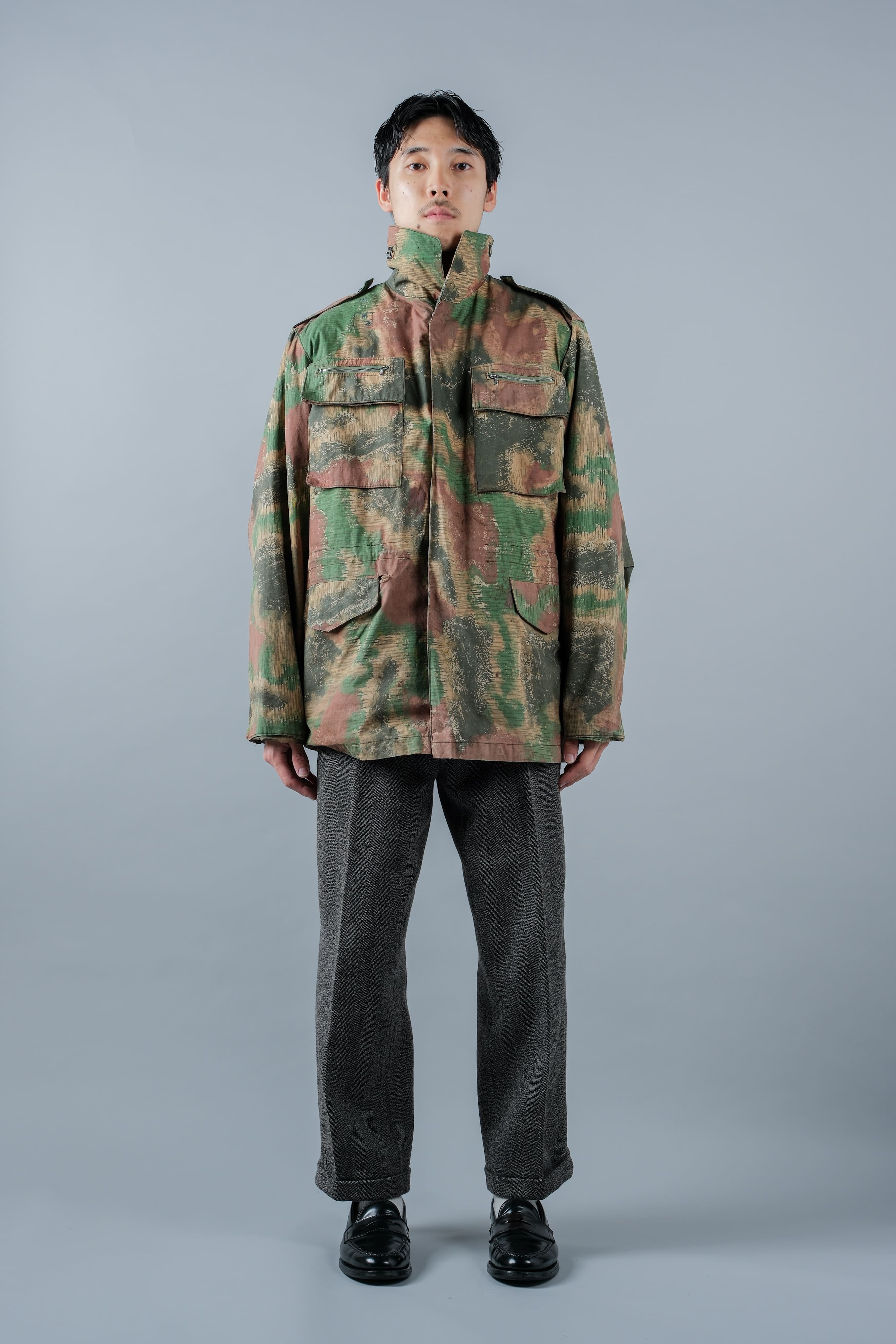 [~ 60's] Czechoslovakian Army Sumpfmster Pattern Camouflage Field Jacket "Localmade"