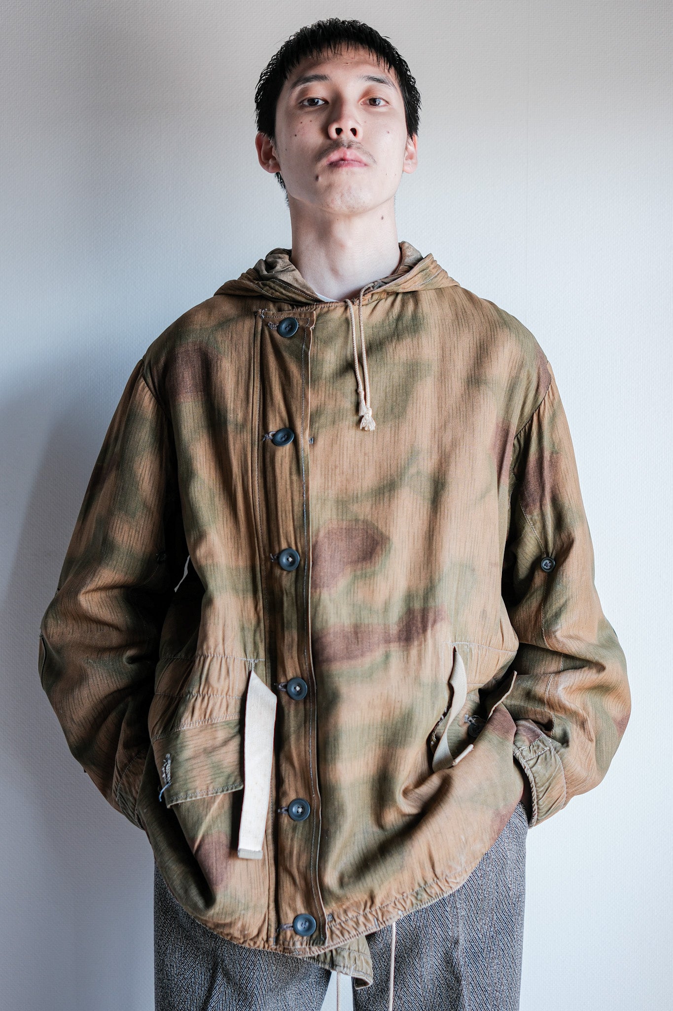 ［~40's］WWⅡ German Army Sumpftarnmuster 44 Camouflage 43 Pattern Winter Parka "Wehrmacht"