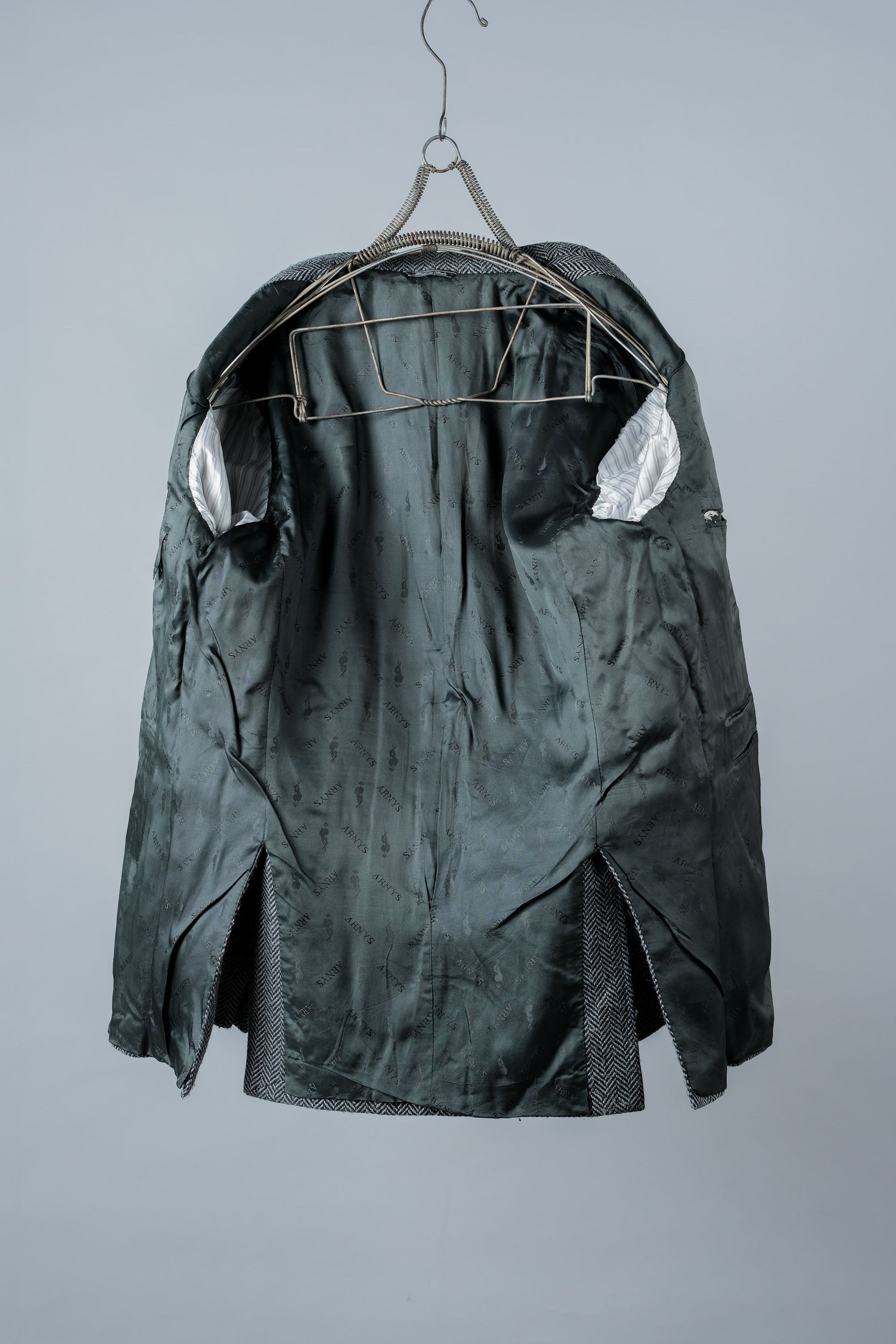 ［~00's］Old ARNYS PARIS HBT Wool 2B Tailored Jacket