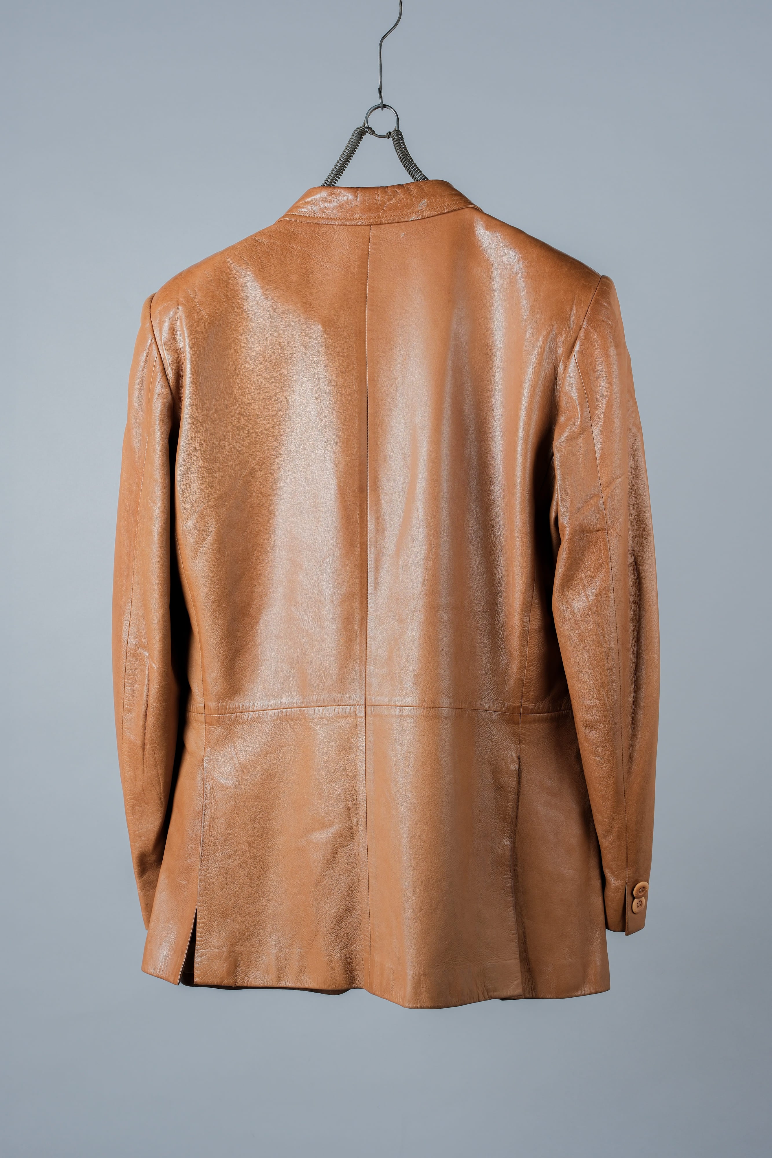 [~ 70's] Old Gucci Lambskin Leather 2b Tailored Jacket size.48