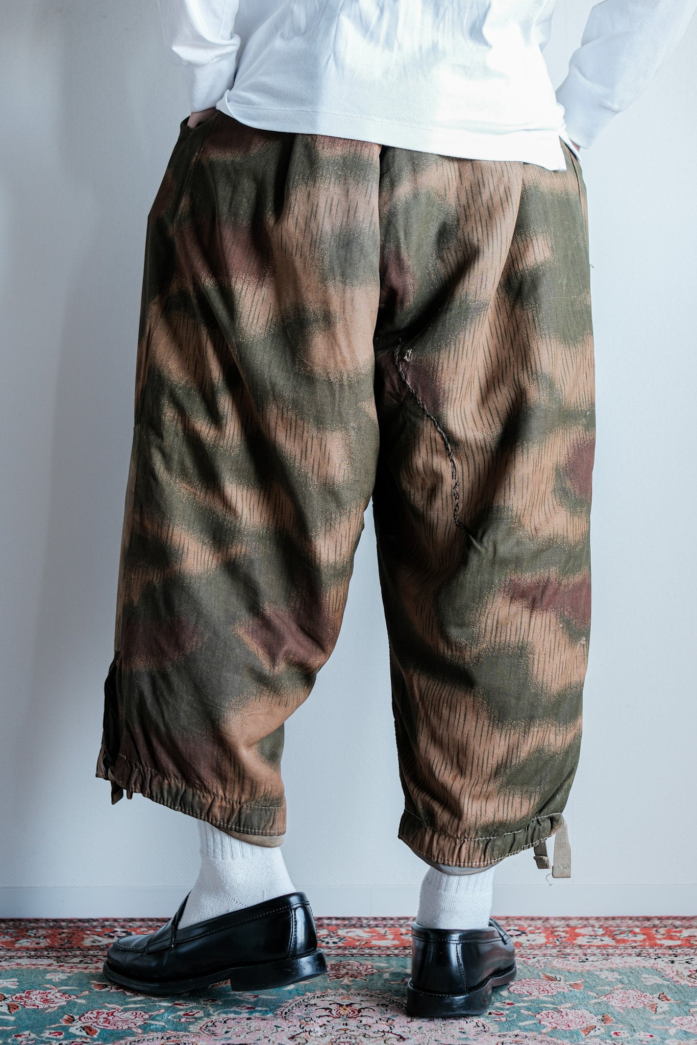 ［~40's］WWⅡ German Army Sumpftarnmuster 44 Camouflage 43 Pattern Winter Trousers "Wehrmacht"