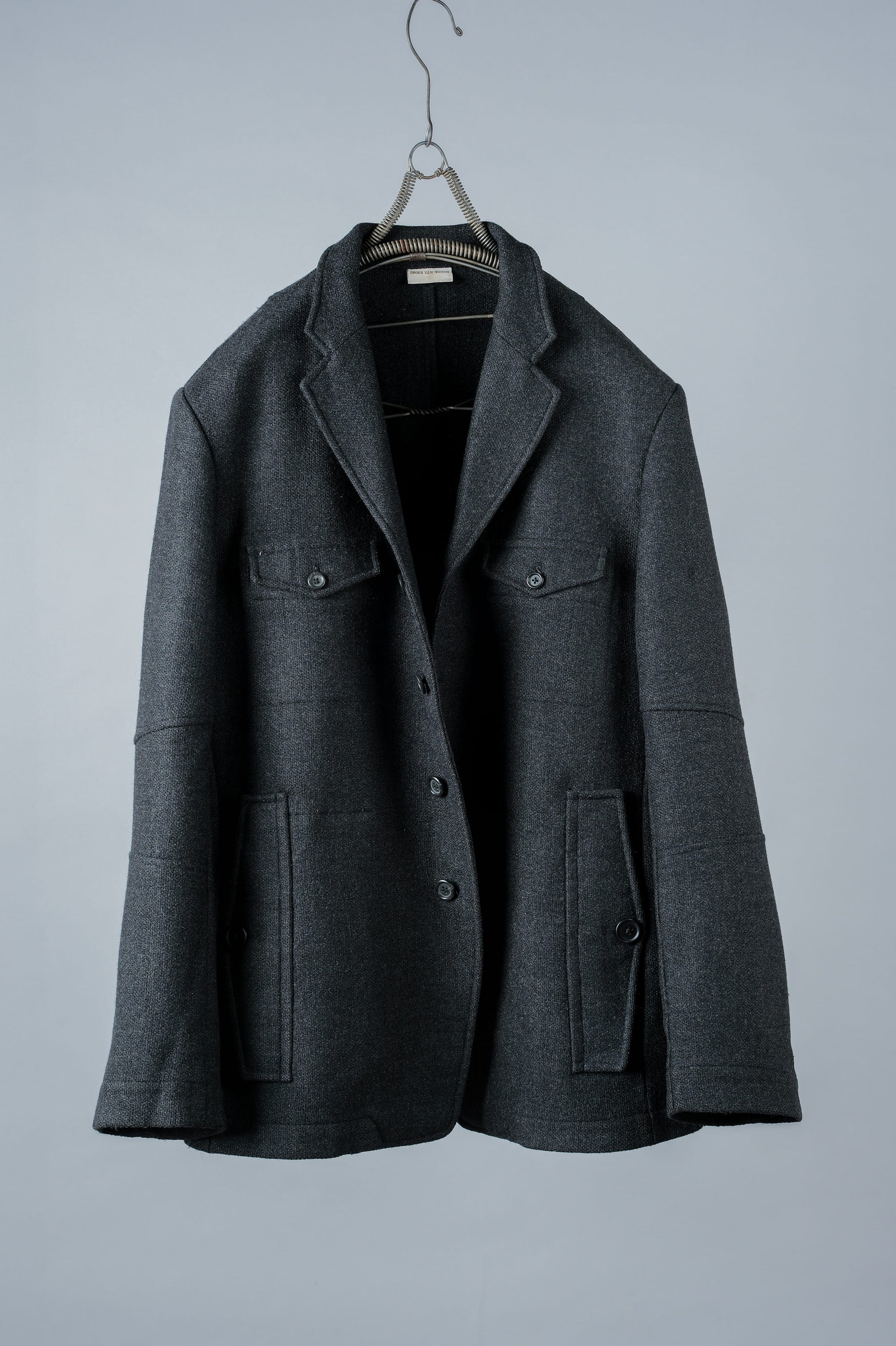 ［~00’s］Old DRIES VAN NOTEN 4 Pockets Wool Lapel Jacket