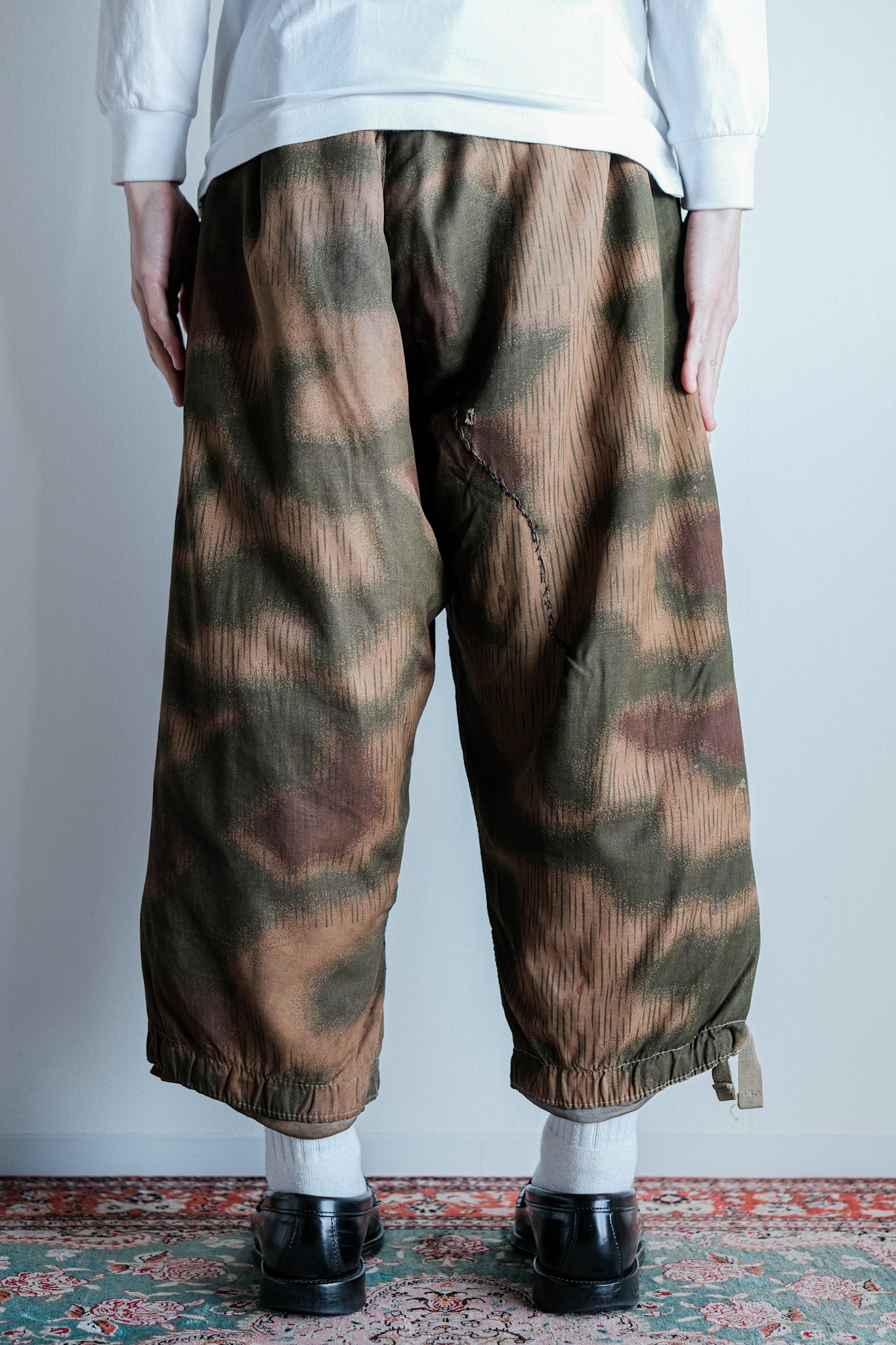 ［~40's］WWⅡ German Army Sumpftarnmuster 44 Camouflage 43 Pattern Winter Trousers "Wehrmacht"
