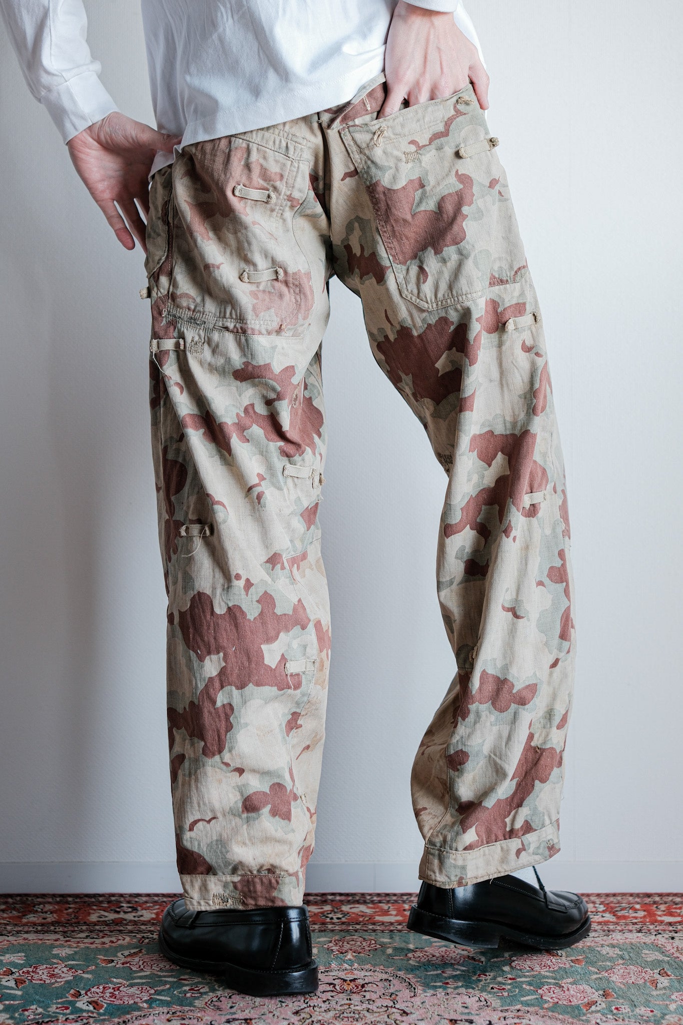 ［~50's］Czechoslovakian Army Clouds Camouflage Reversible Trousers "Modified"