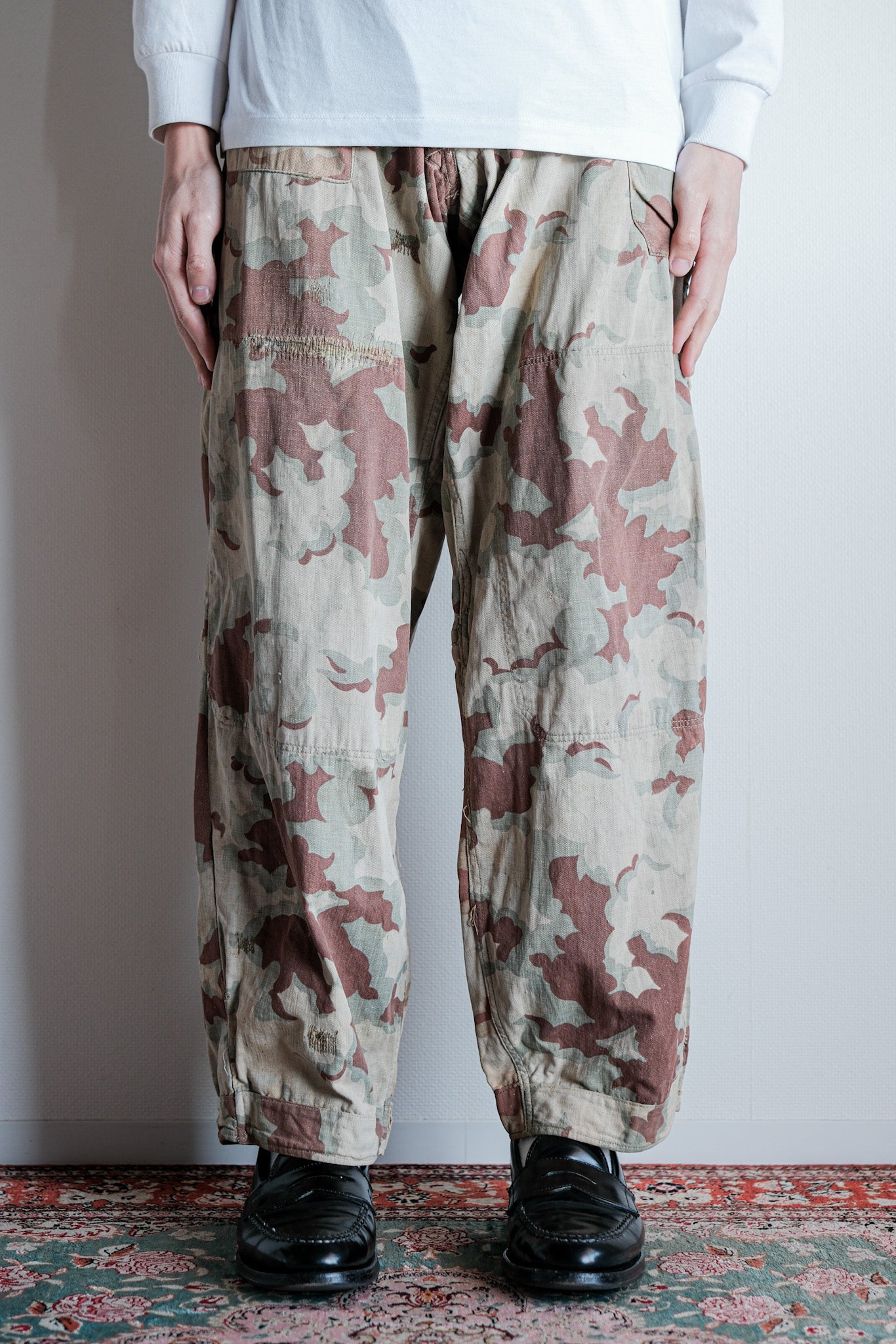 ［~50's］Czechoslovakian Army Clouds Camouflage Reversible Trousers "Modified"