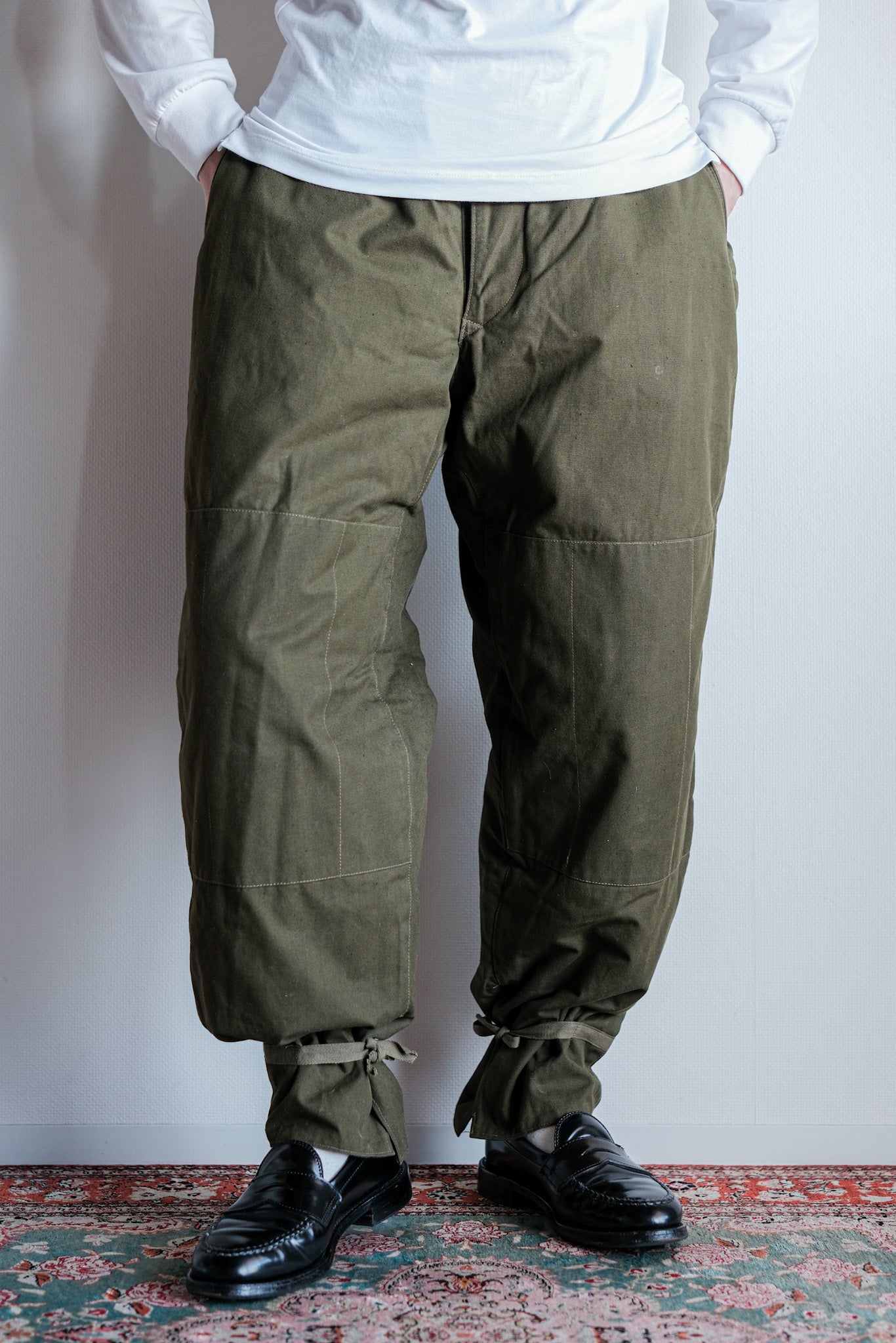 [~ 50's] Czechoslovakian Air Force Dubaky Camouflage Reversible Trousers Size.2b "Dead Stock"