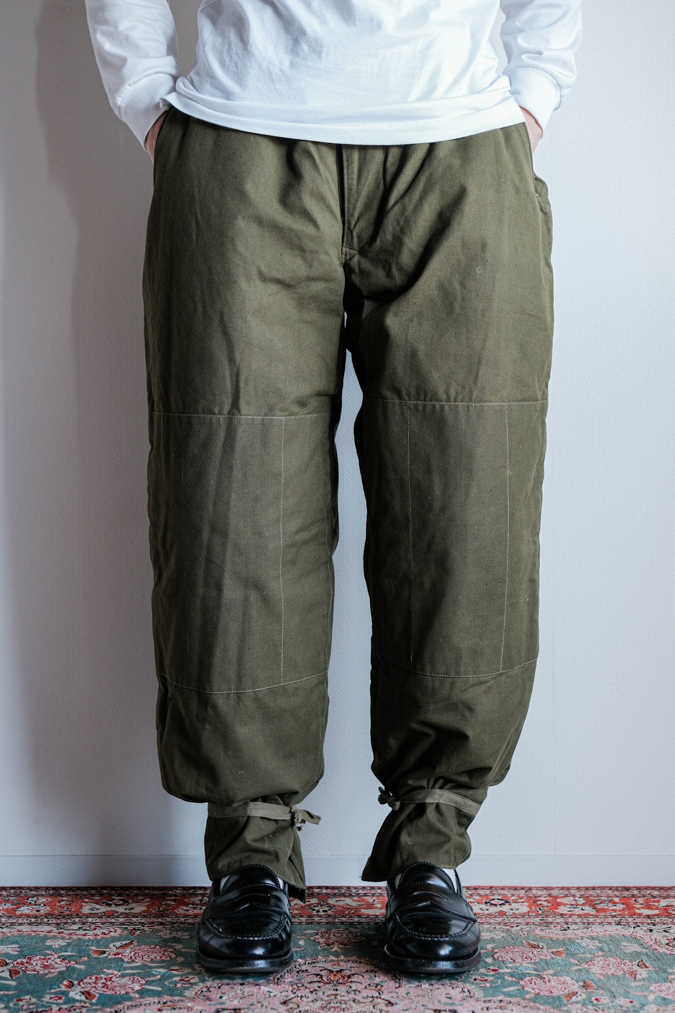 [~ 50's] กองทัพอากาศเชคโกสโลวะเกีย Dubaky อำพรางกางเกงขายาวย้อนกลับขนาด 2B "Dead Stock"
