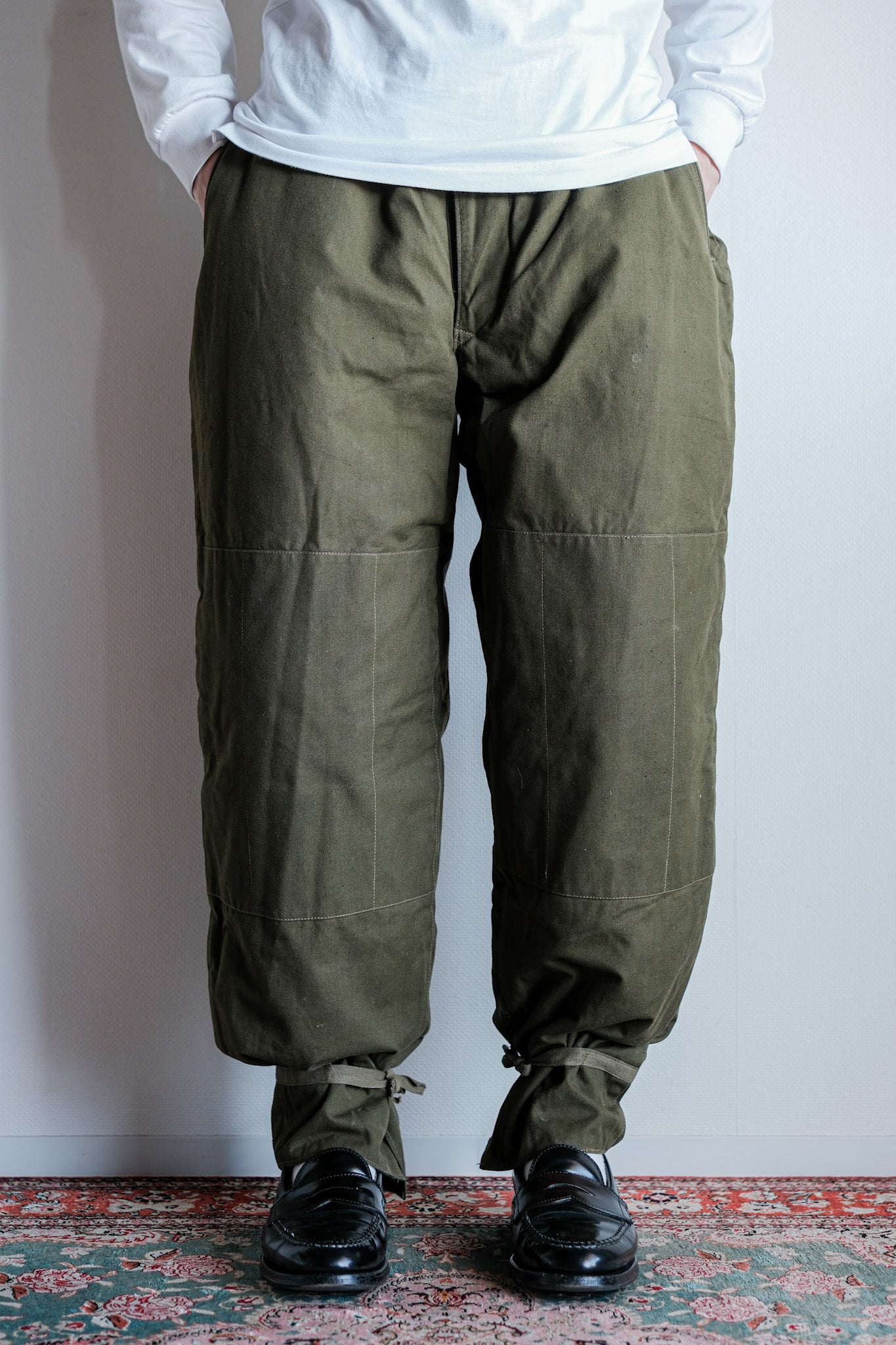 【~50's】Czechoslovakian Air Force Dubaky Camouflage Reversible Trousers Size.2B "Dead Stock"