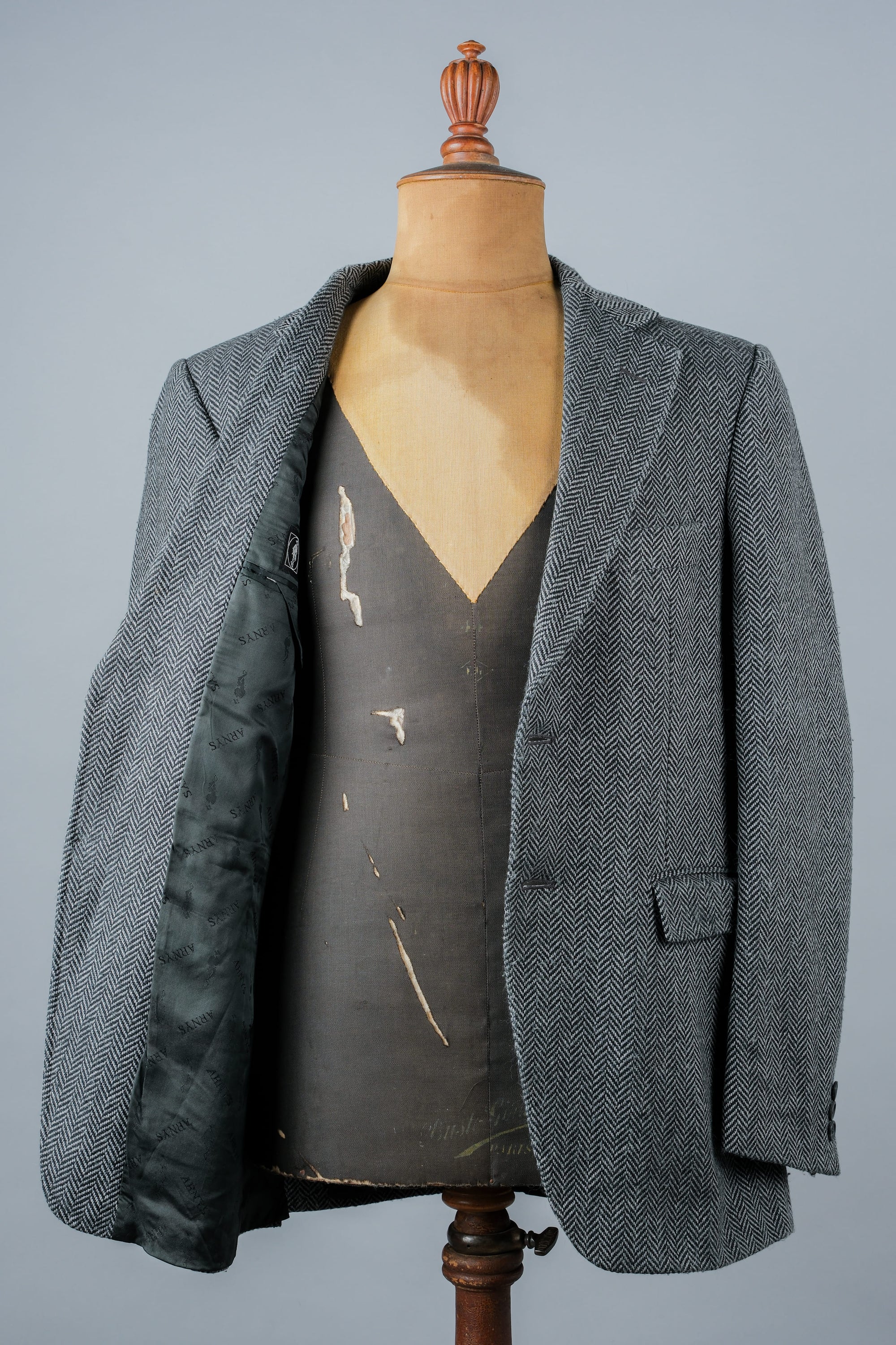 ［~00's］Old ARNYS PARIS HBT Wool 2B Tailored Jacket
