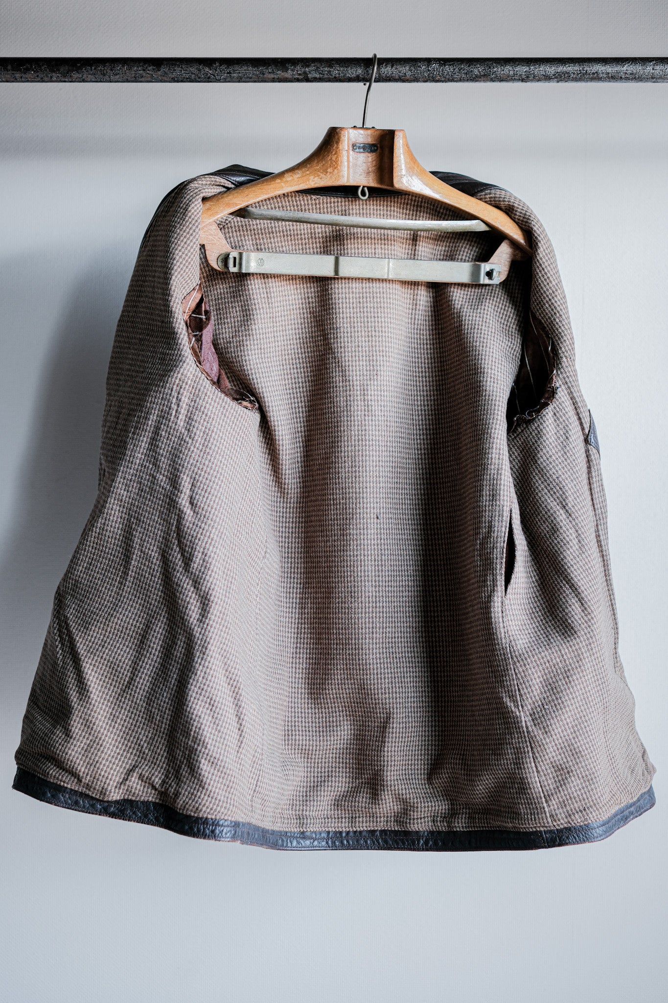 ［~40's］French Vintage Brown Leather Jacket
