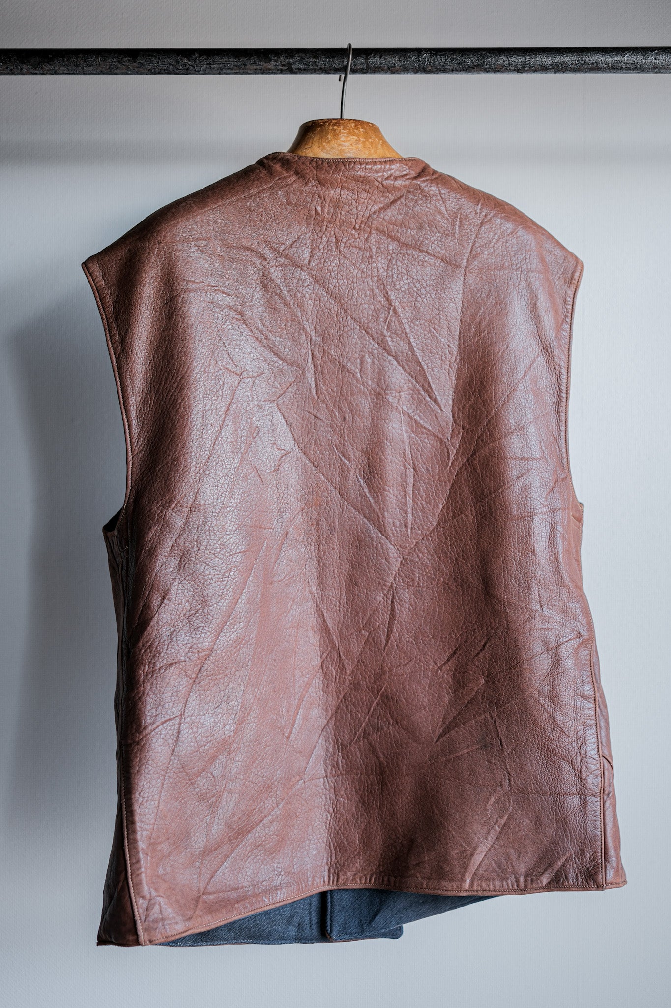 ［~40's］WWⅡ British Army Jerkin Leather Vest Size.2 "Modified"