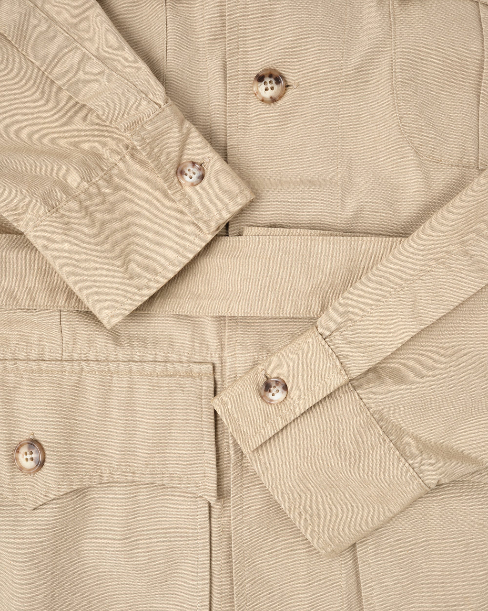 【~80's】Vintage Willis&Geiger Bush Poplin Safari Jacket Size.42 "Made in U.S.A."