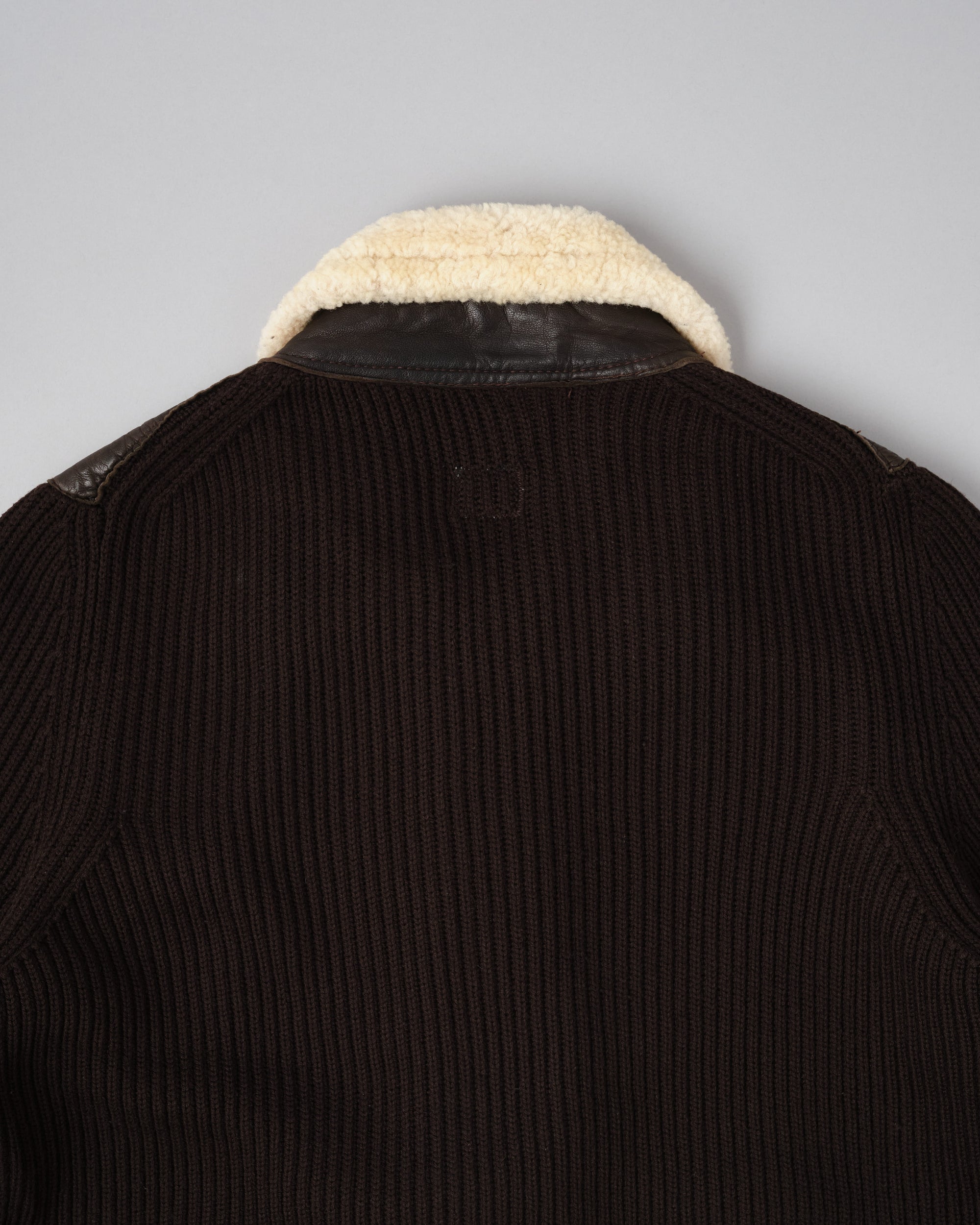 【06AW】Old C.P.Company Switching Leather Wool Zip Up Jacket Size.50