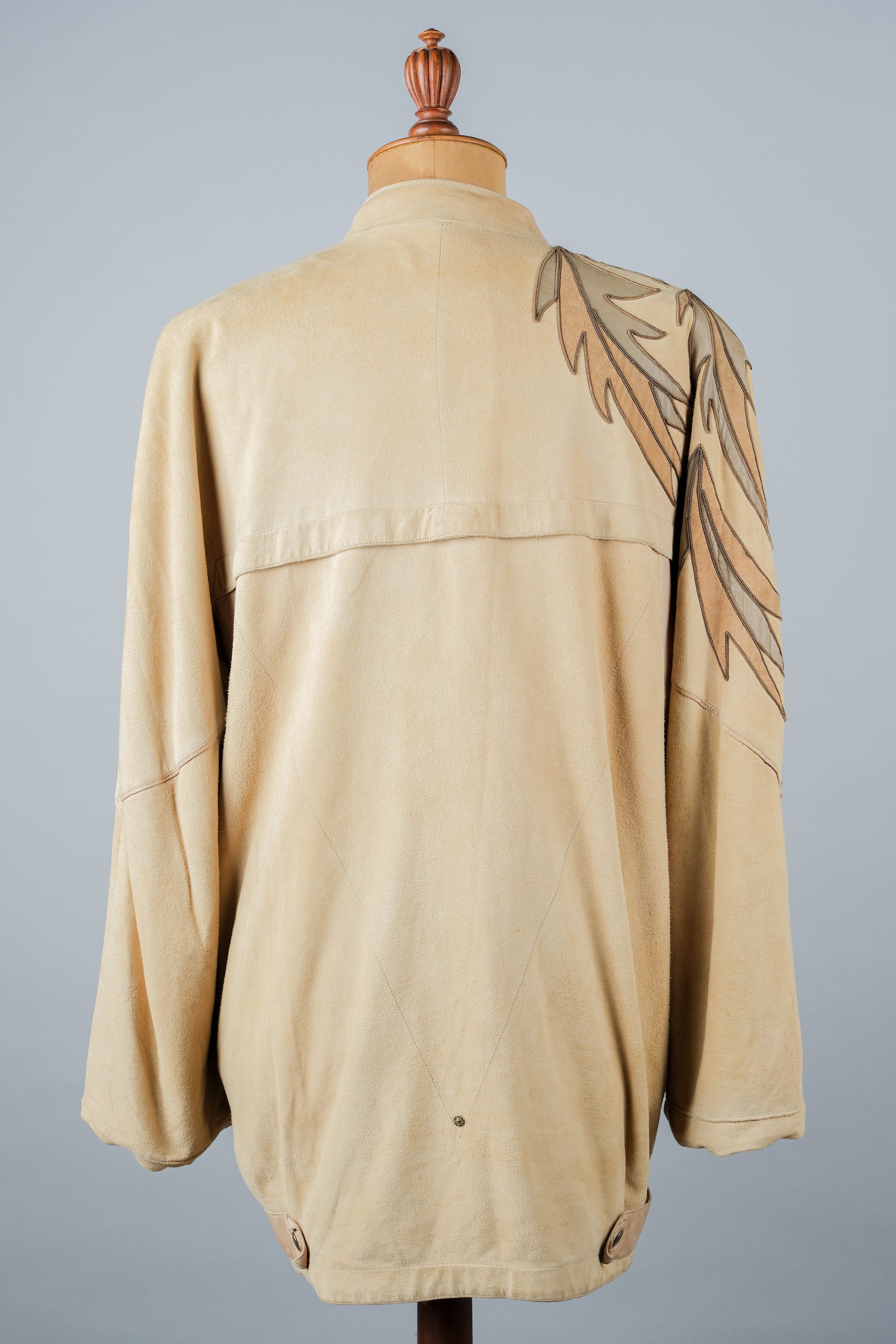 ［~80's］Old CLAUDE MONTANA Raglan Sleeve Zip Up Suede Leather Jacket
