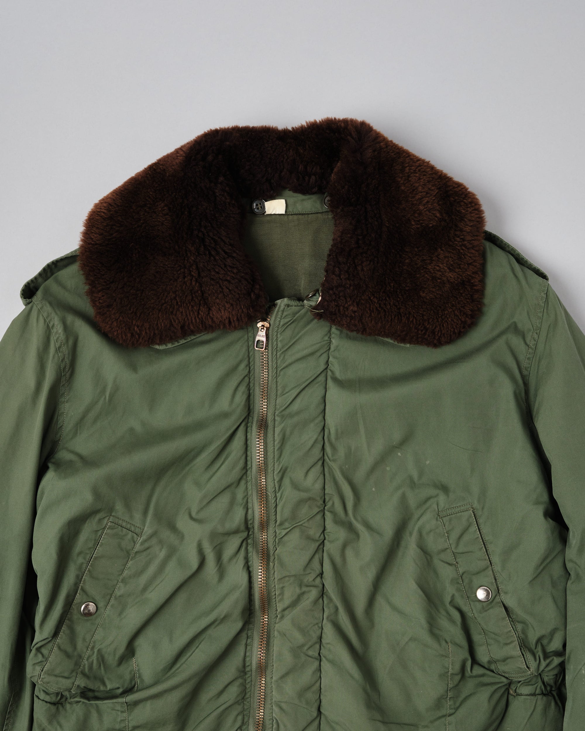 ［~60's］French Air Force Cotton Flight Jacket With Boa Collar Size.104MGM