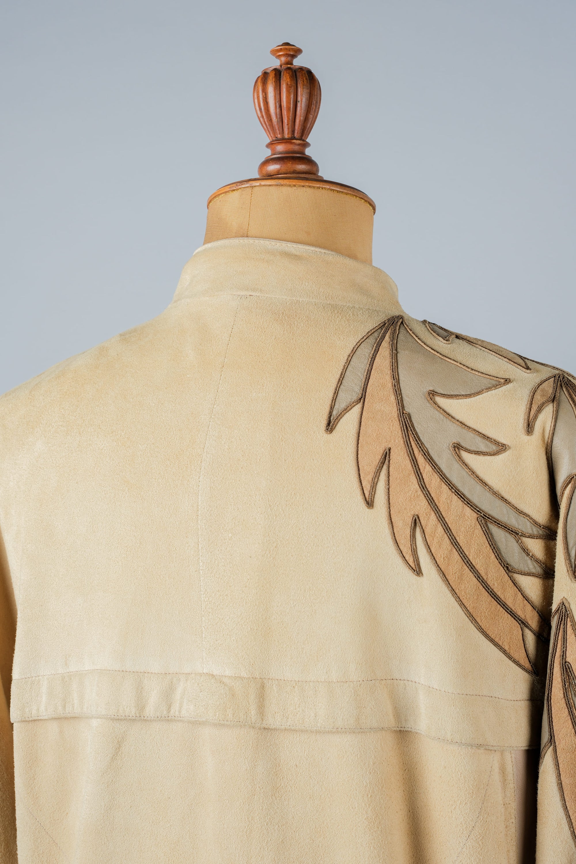 ［~80's］Old CLAUDE MONTANA Raglan Sleeve Zip Up Suede Leather Jacket