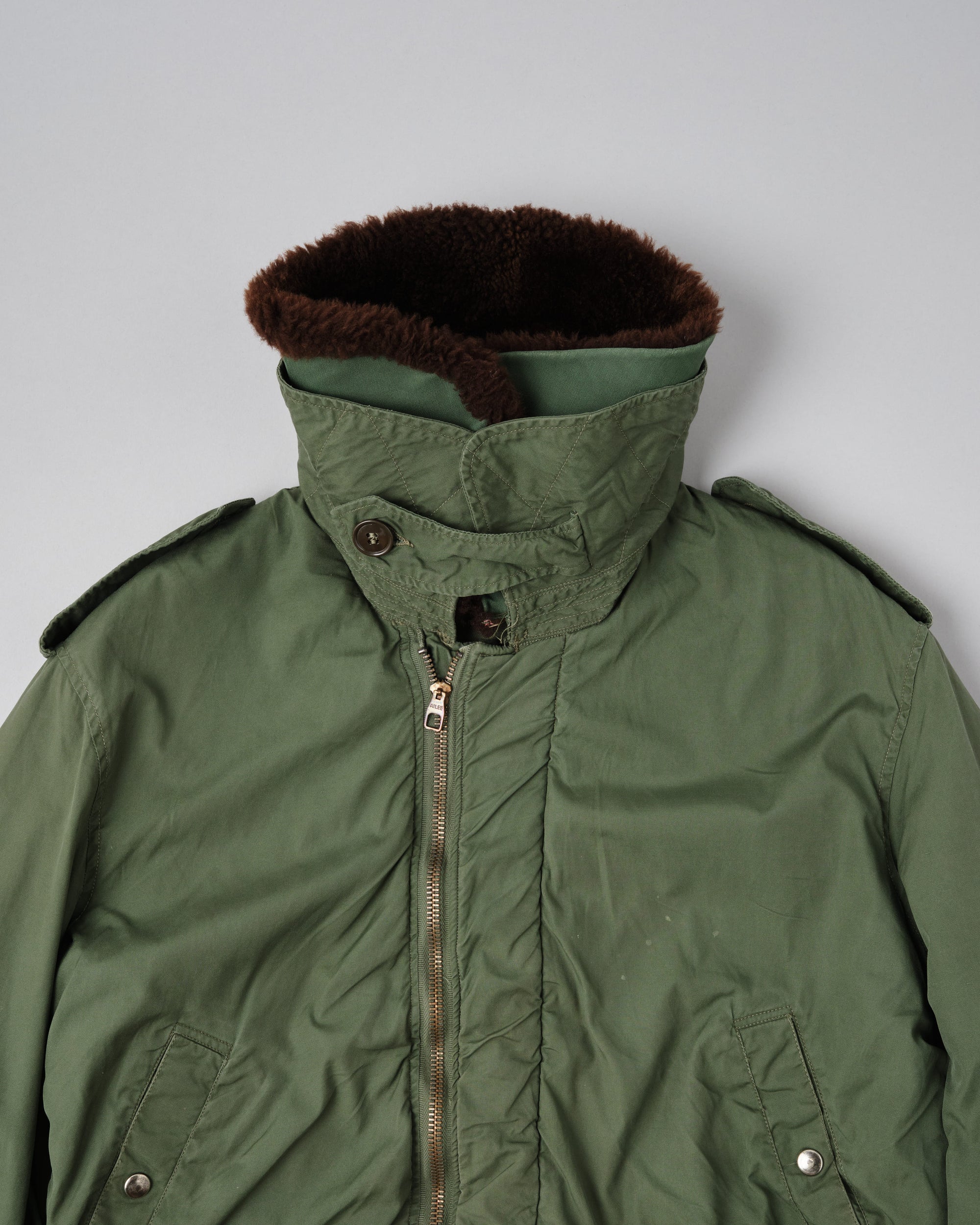 ［~60's］French Air Force Cotton Flight Jacket With Boa Collar Size.104MGM