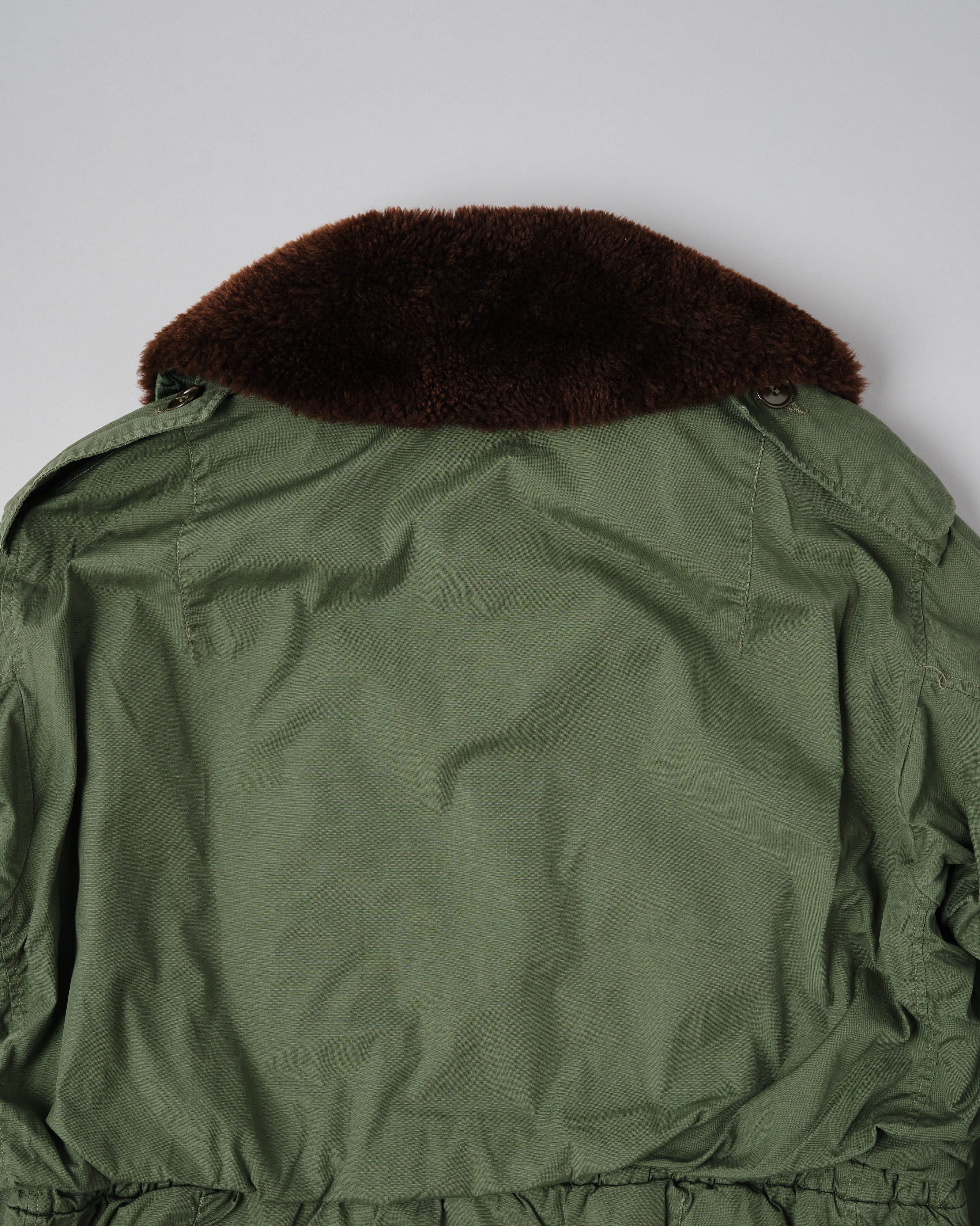 [~60's] French Air Force Cotton Flight Jacket With Boa Collar Size.104MGM