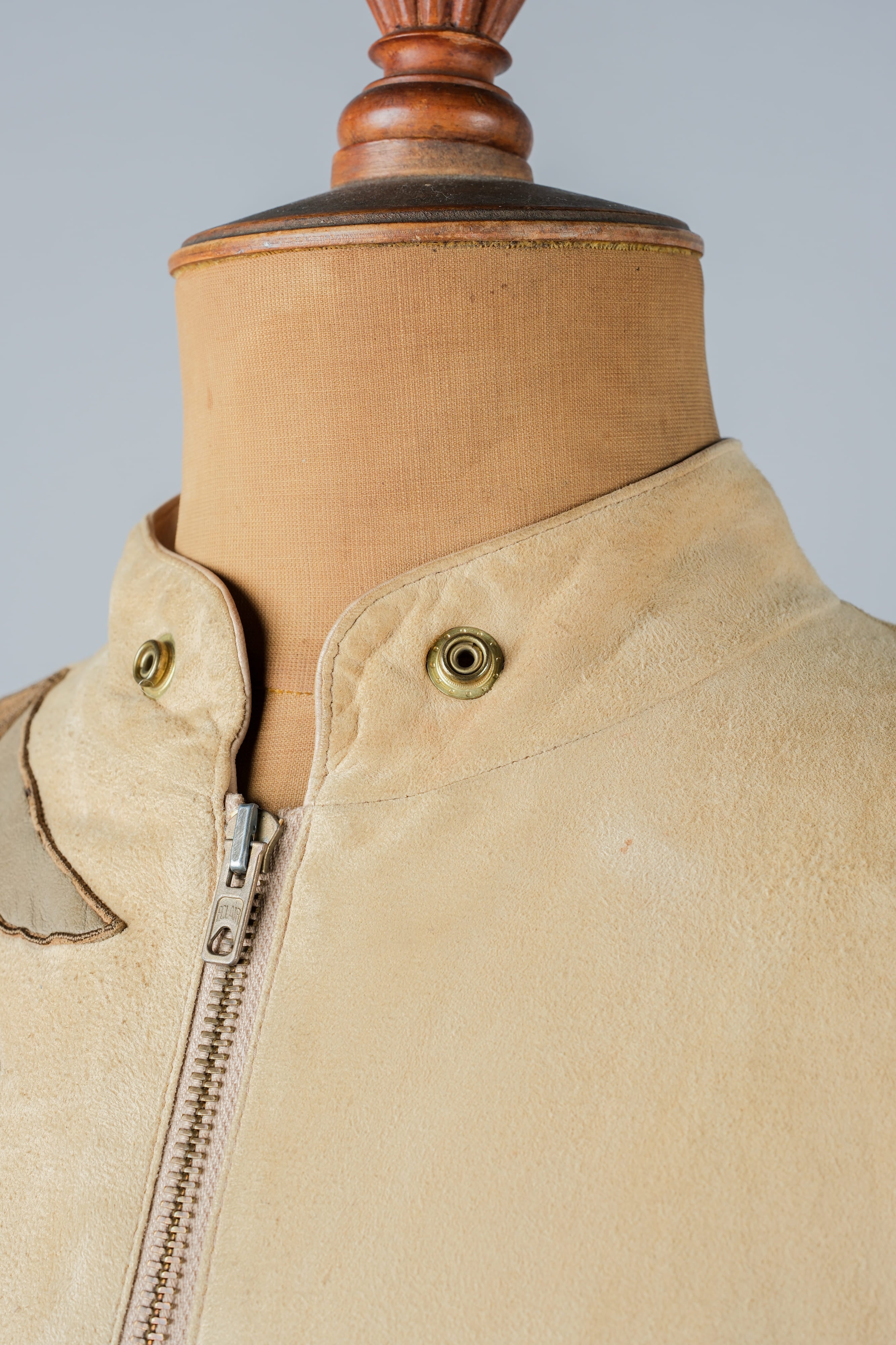 【~80's】Old CLAUDE MONTANA Raglan Sleeve Zip Up Suede Leather Jacket