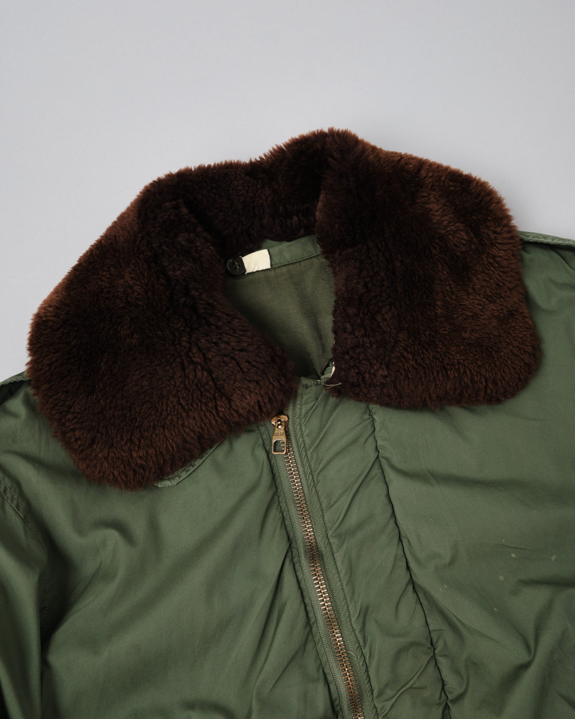［~60's］French Air Force Cotton Flight Jacket With Boa Collar Size.104MGM