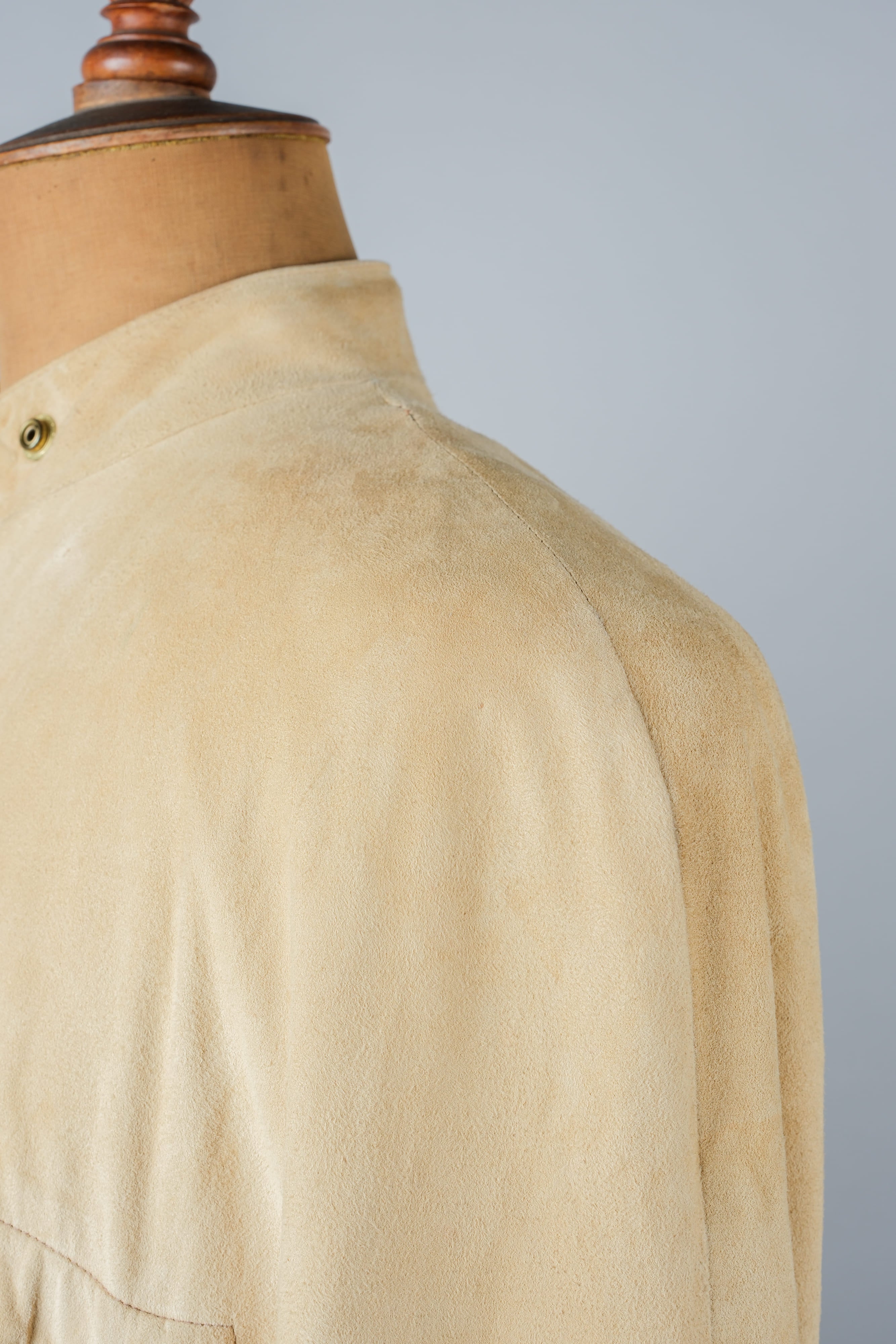 [~ 80's] Old Claude Montana Raglan Sleeve zip up up en cuir en daim