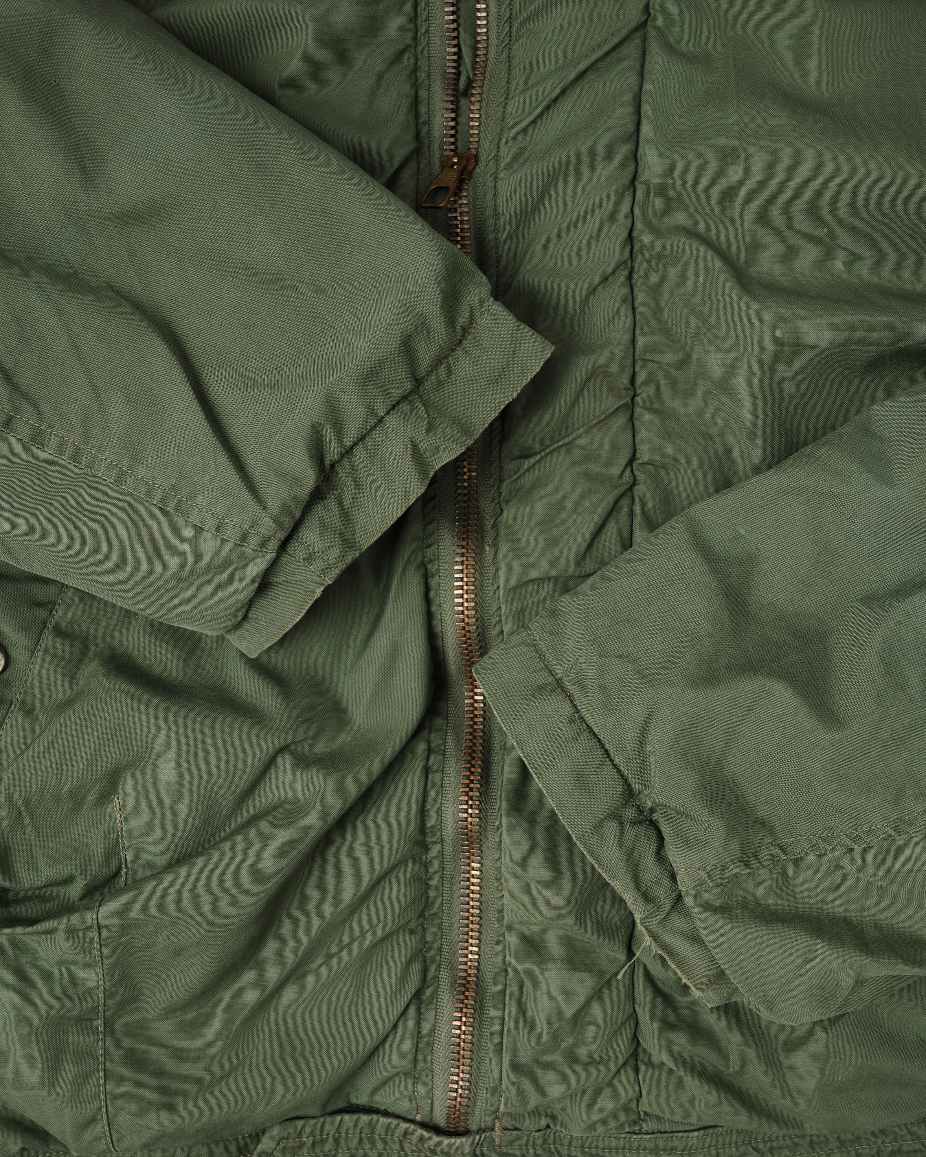 [~60's] French Air Force Cotton Flight Jacket With Boa Collar Size.104MGM