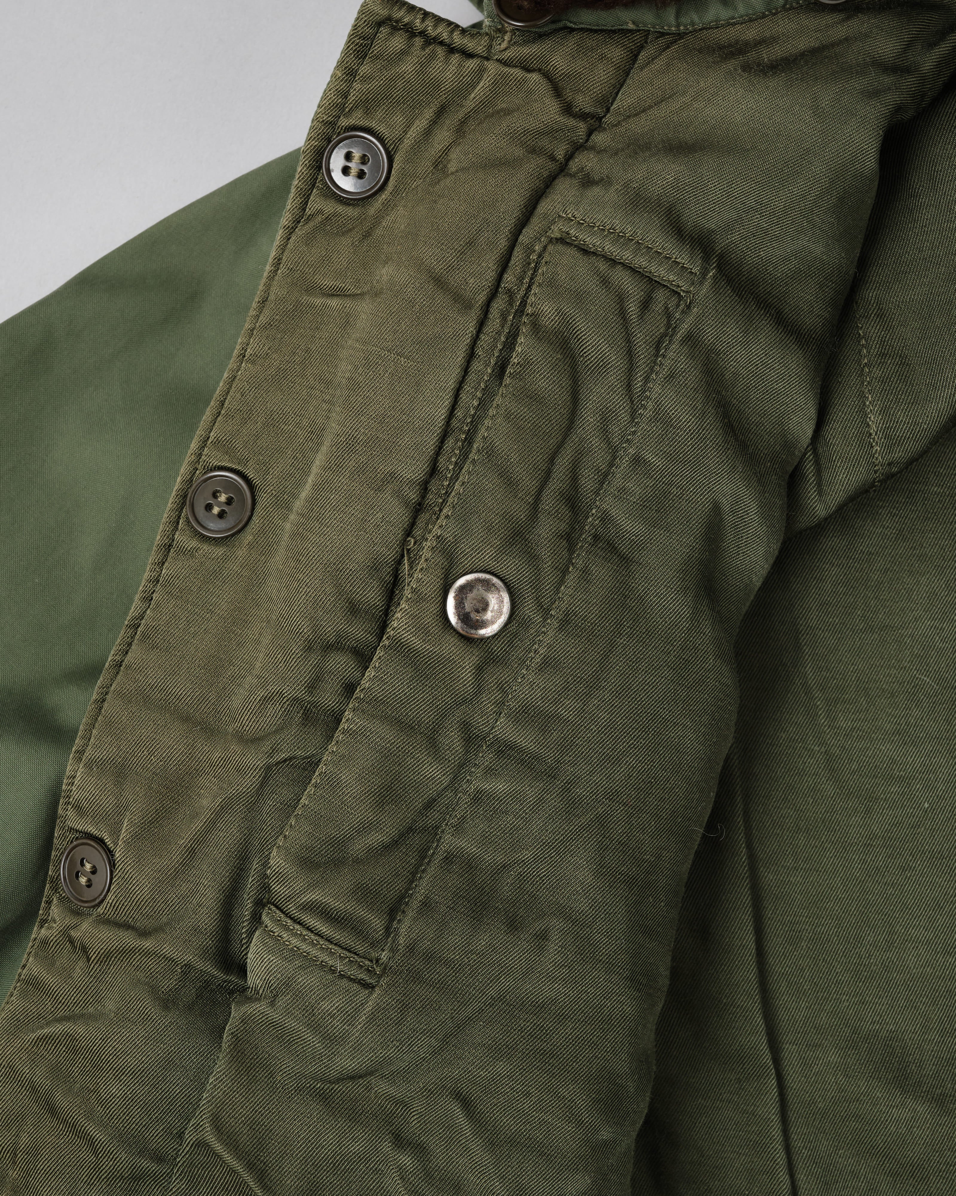 [~60's] French Air Force Cotton Flight Jacket With Boa Collar Size.104MGM