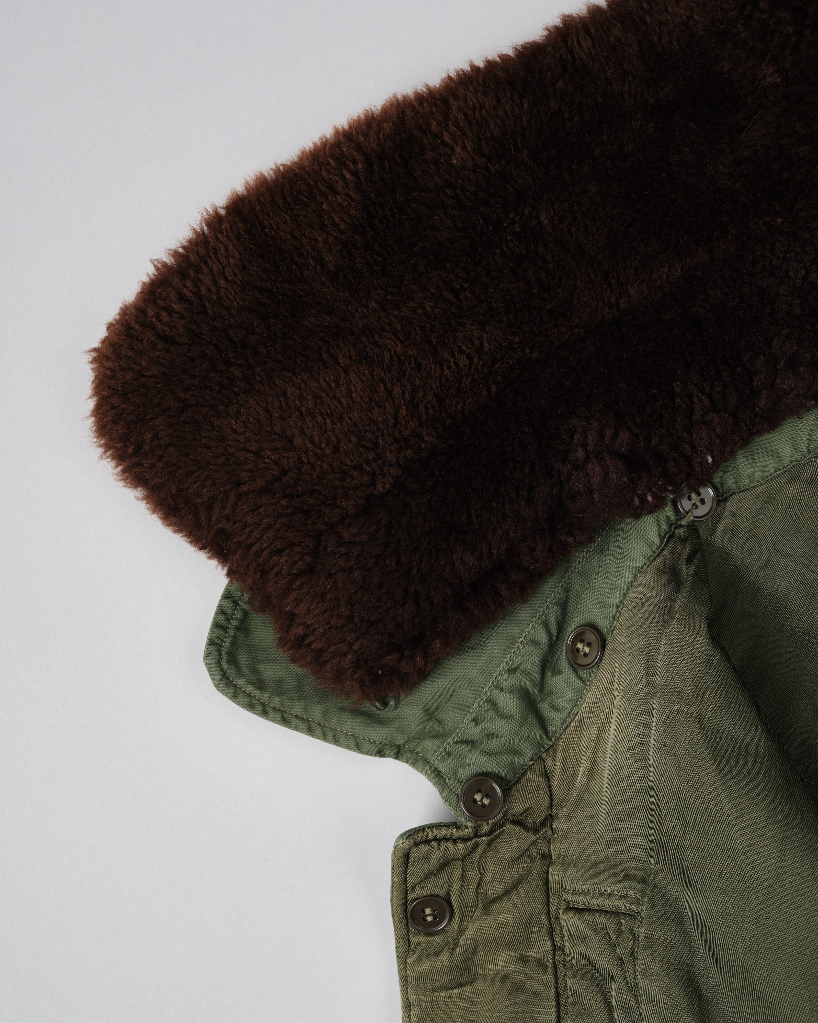 [~60's] French Air Force Cotton Flight Jacket With Boa Collar Size.104MGM